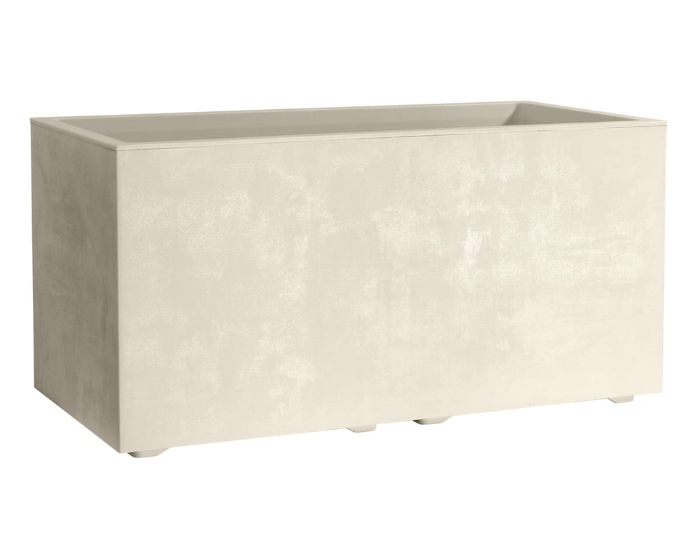 Donica duża ze zbiornikiem Cass 59x25 cm perłowa Deroma