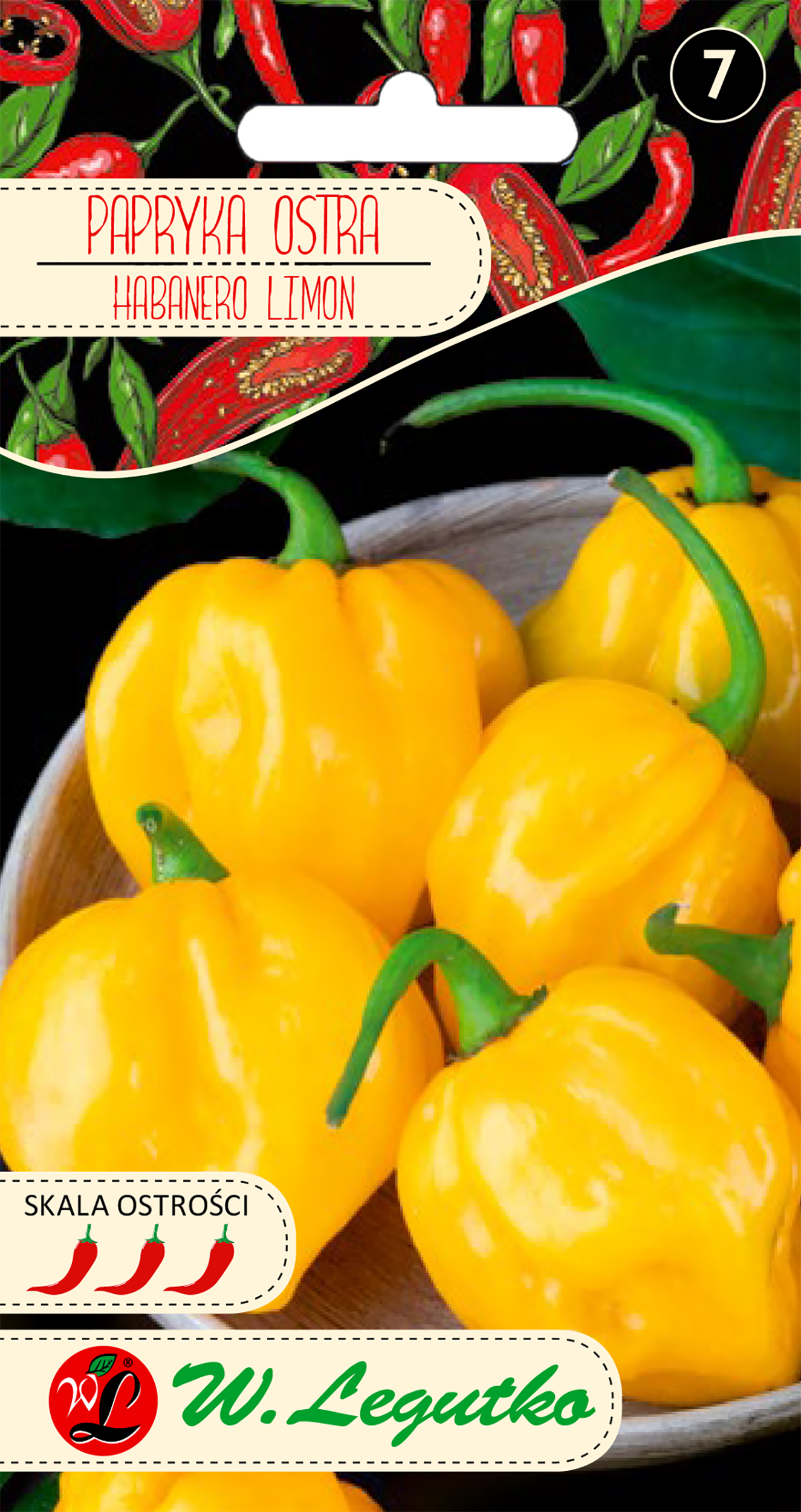 Papryka chińska Habanero limon nasiona W. Legutko