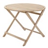 Tavolino da esterno pieghevole Solis NATERIAL struttura e superficie in acacia beige per 4 persone 90cm