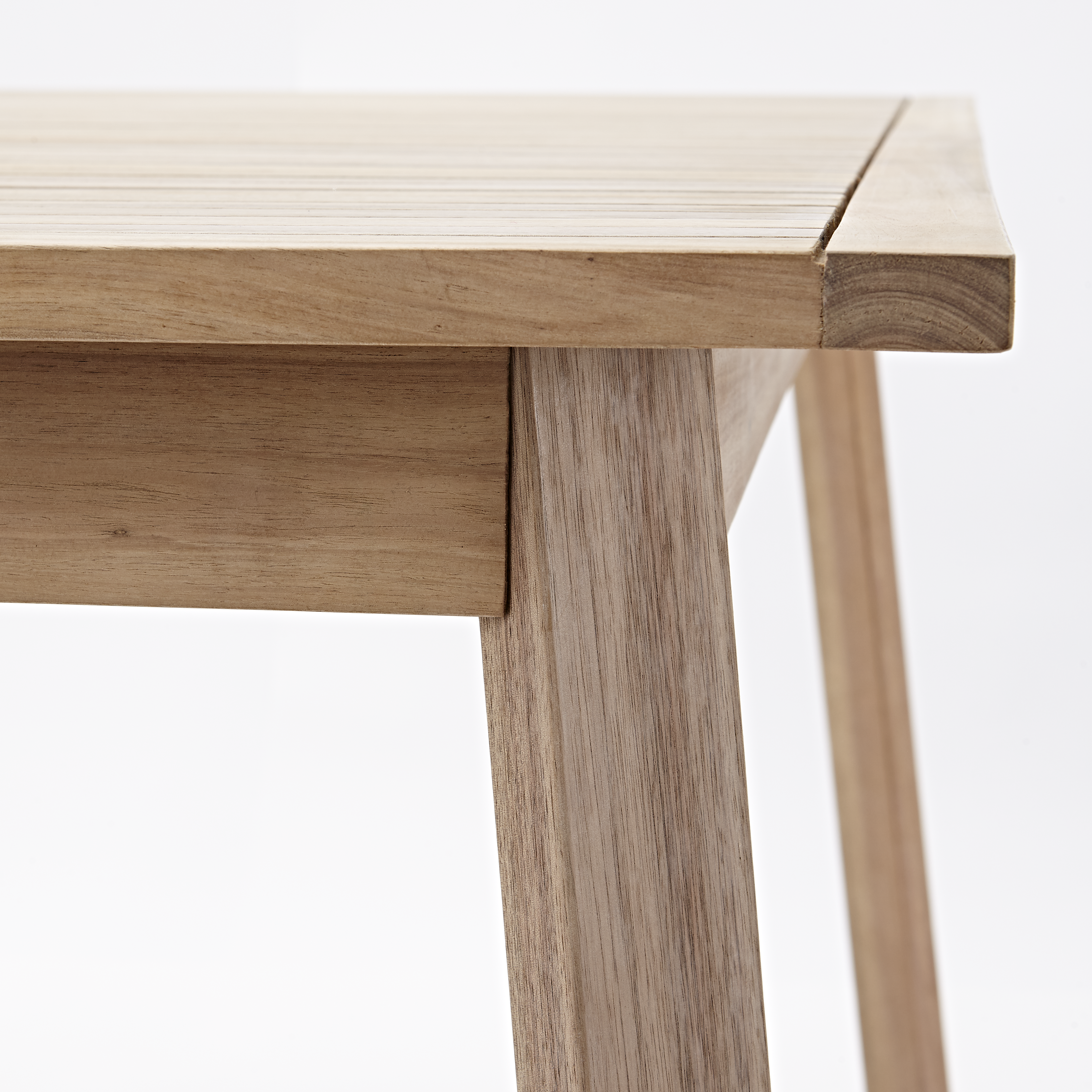 Mesa de jardín extensible de madera Solis marrón de 150/200x75x90 cm - 12