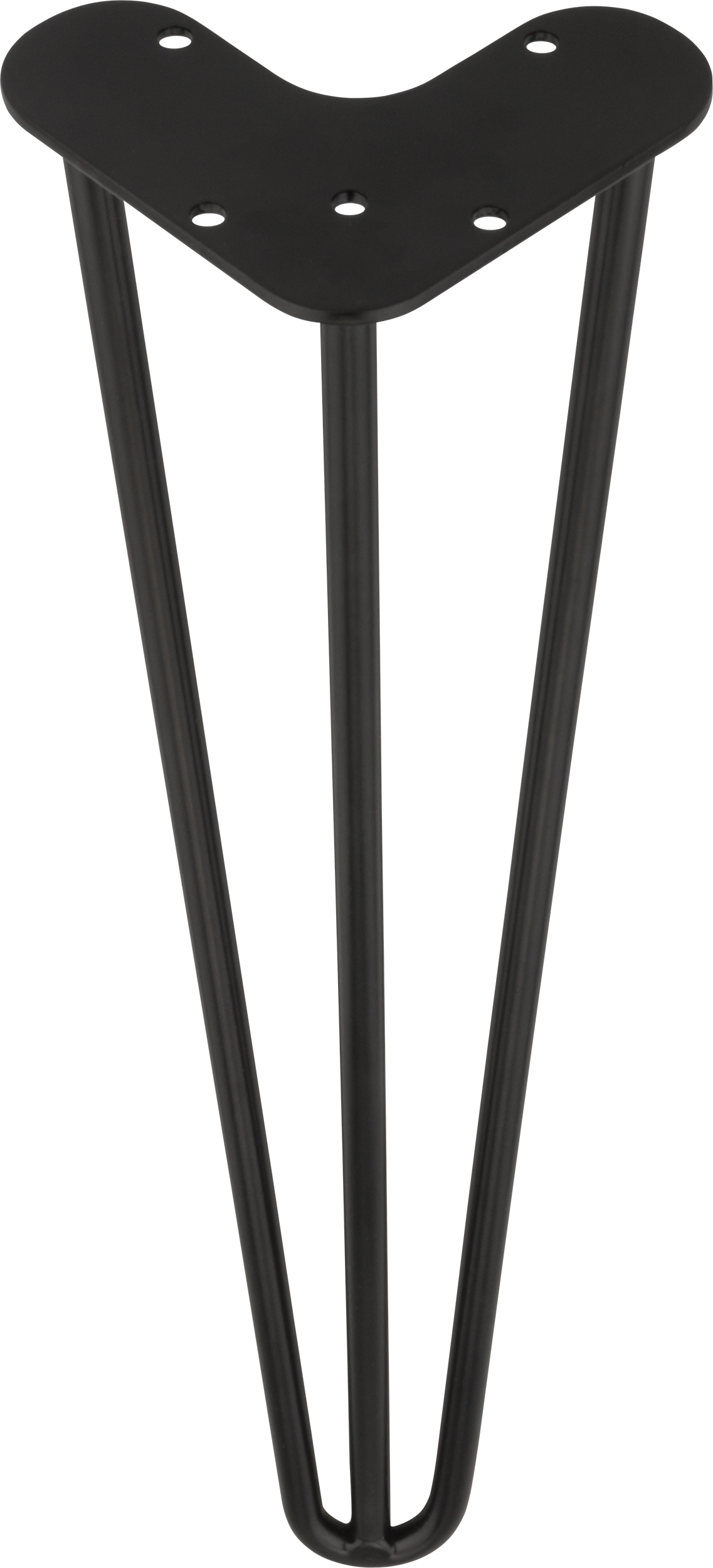 Noga meblowa metalowa 41 cm czarna