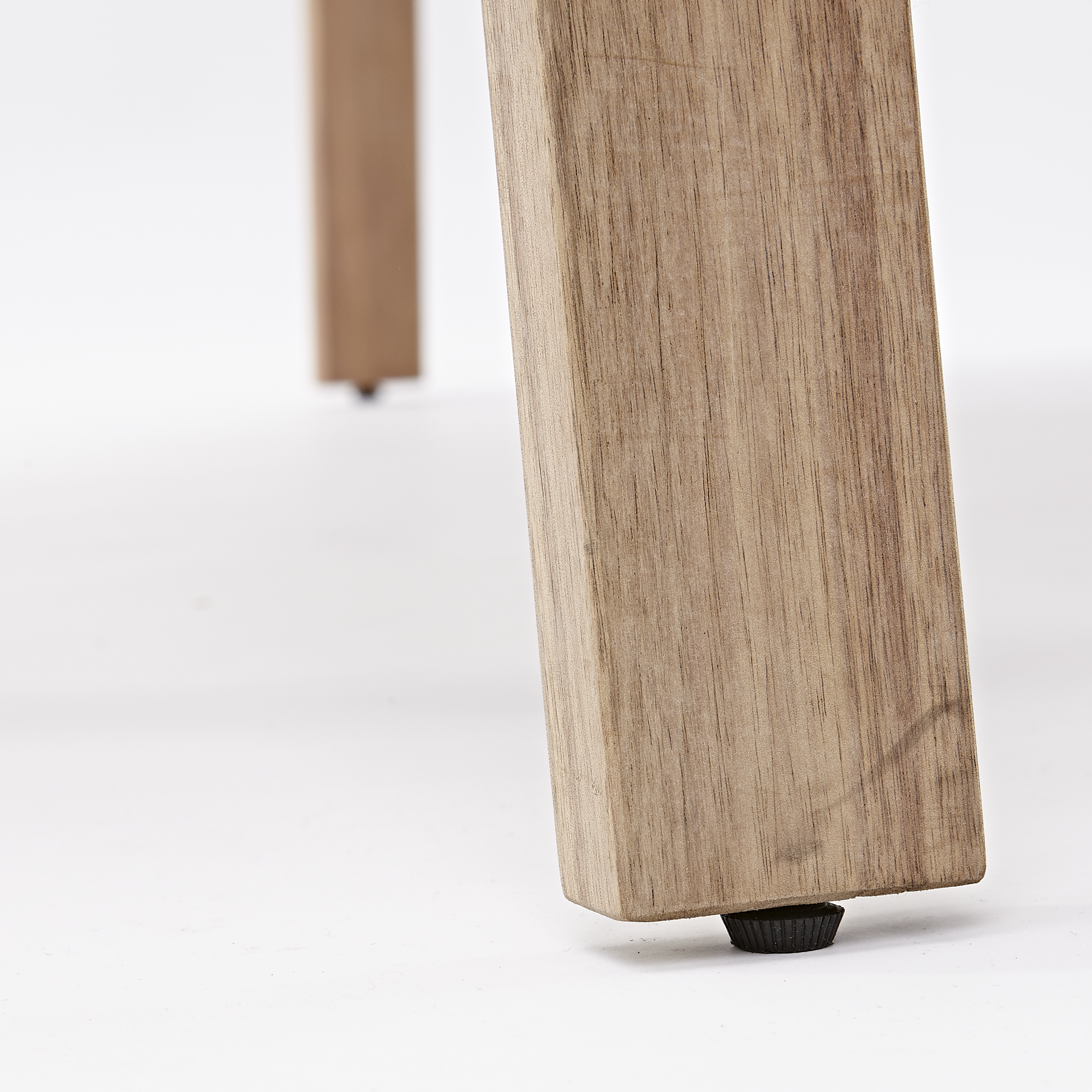 Mesa de jardín extensible de madera Solis marrón de 150/200x75x90 cm - 9