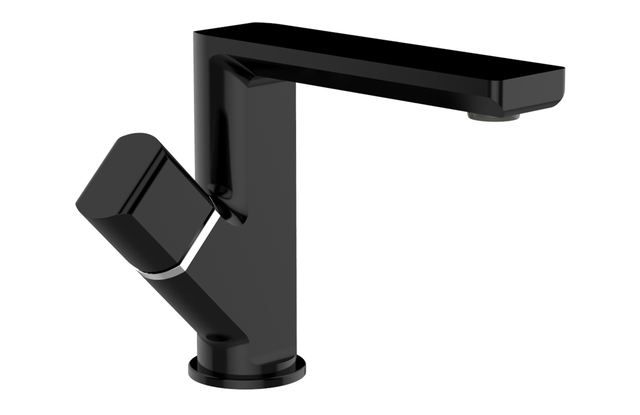 Rubinetto per lavabo Neo nero opaco SENSEA H 13.8 cm