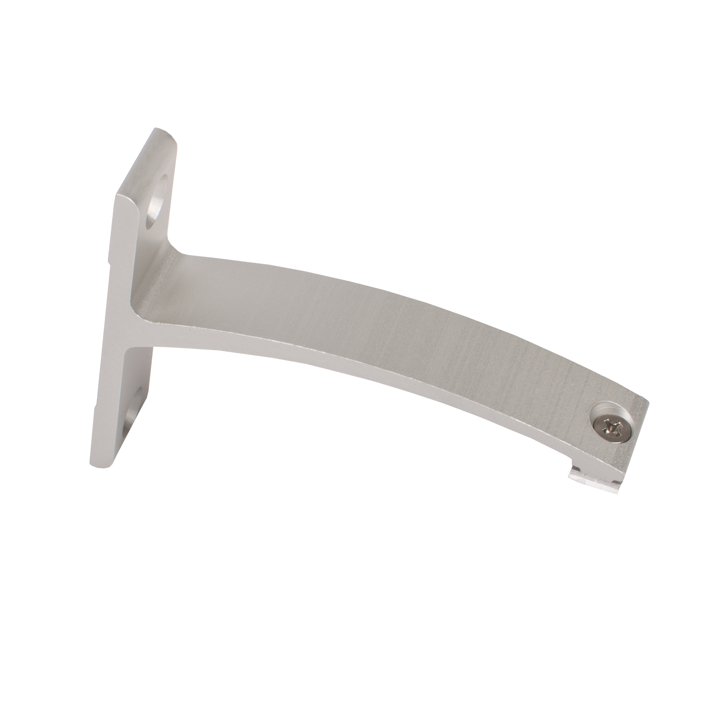 Wspornik pojedynczy do profilu aluminiowego 10 cm srebrny