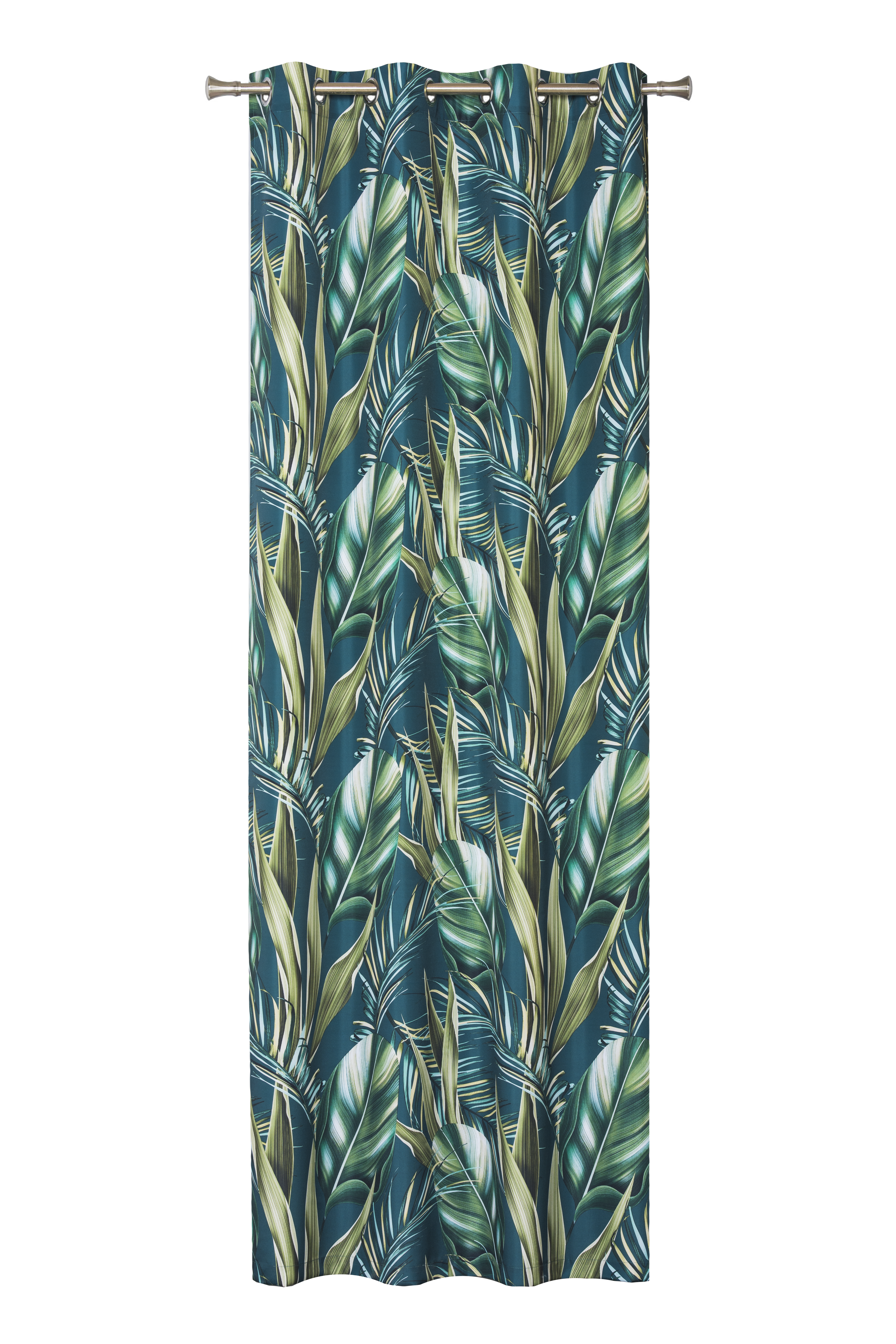 Zasłona Fiji morska 140 x 260 cm na przelotkach