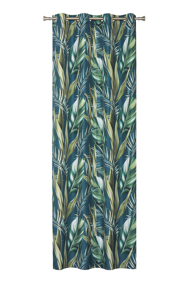 Zasłona Fiji morska 140 x 260 cm na przelotkach