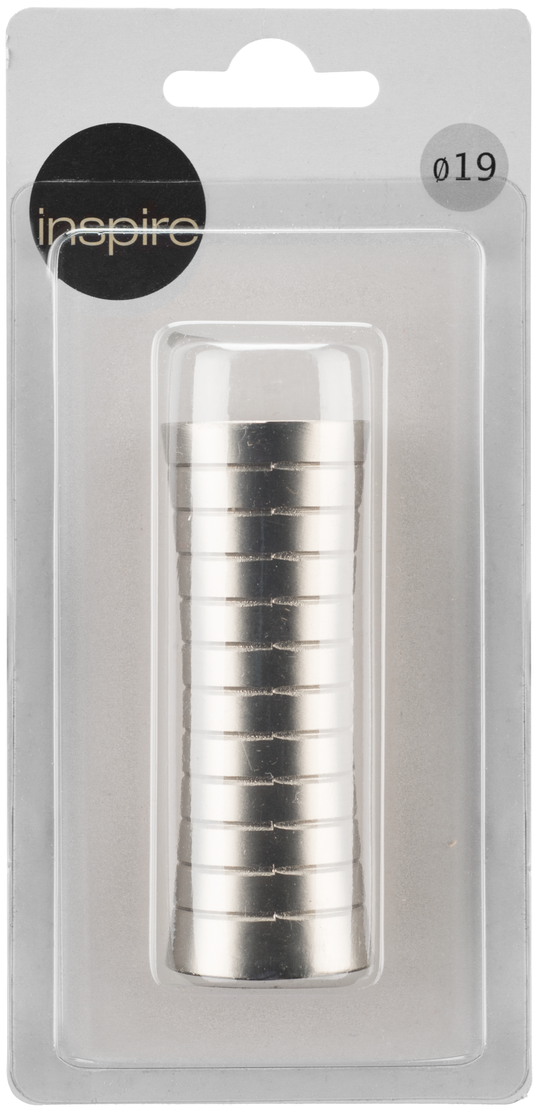 Końcówka do karnisza Febris chrom mat 19 mm Inspire - 2