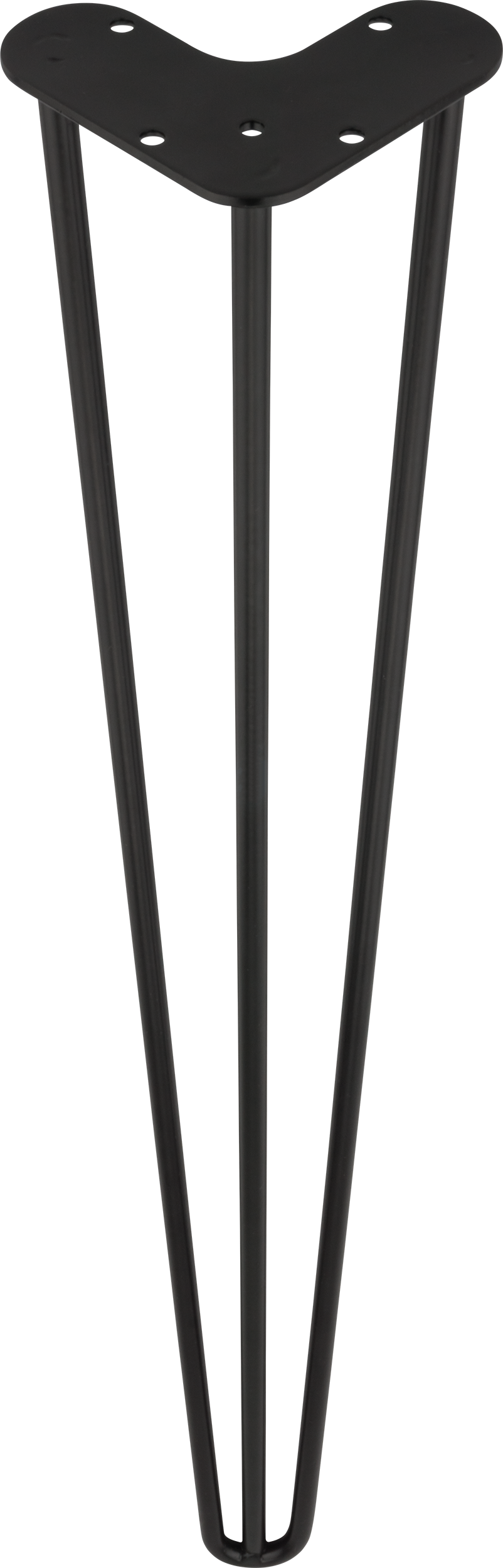 Noga meblowa metalowa 71 cm czarna