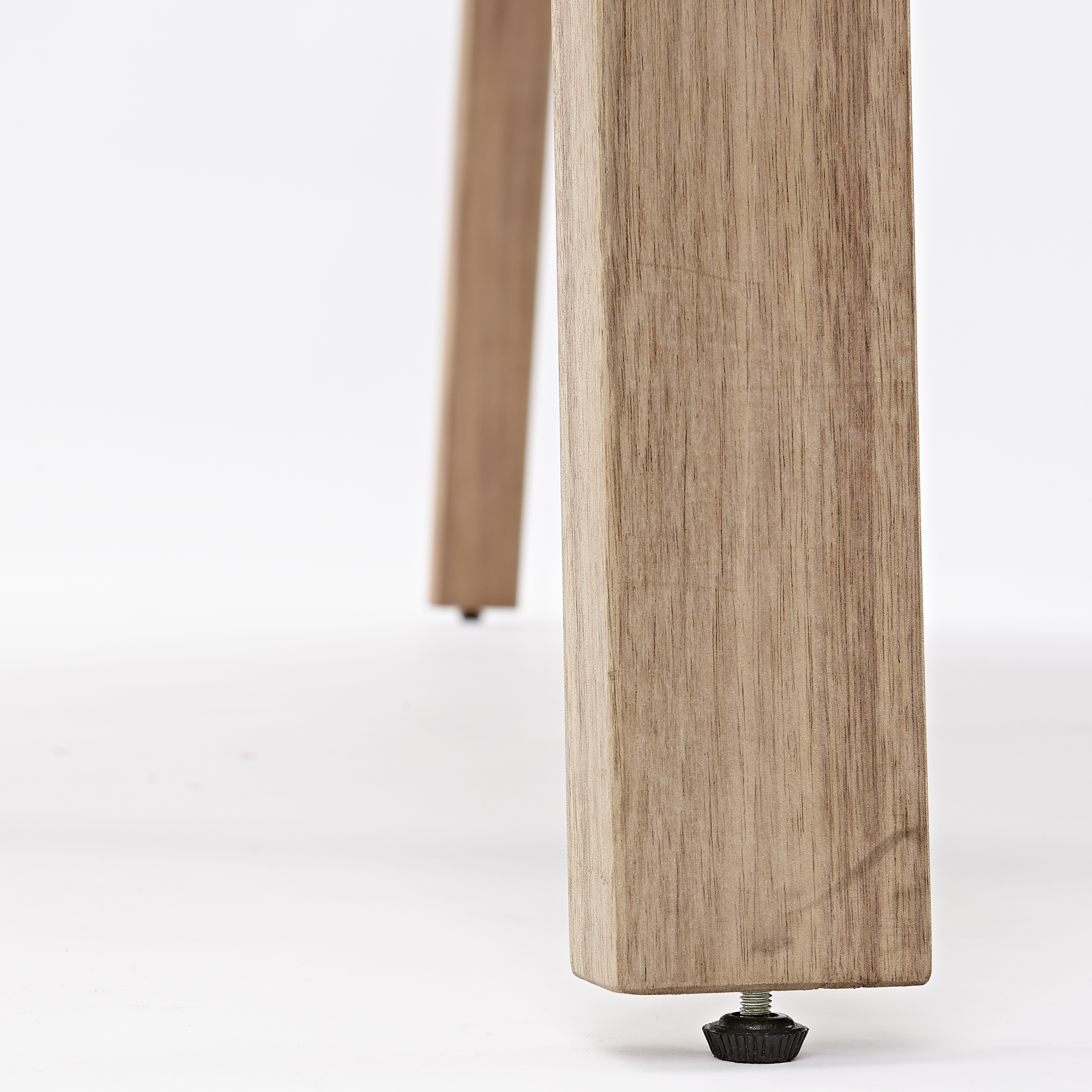 Mesa de jardín extensible de madera Solis marrón de 150/200x75x90 cm - 8