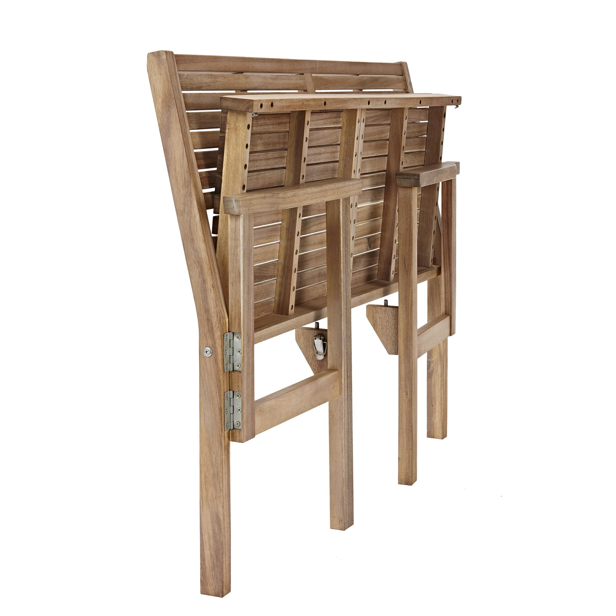 Banco de madera naterial solis de 120,55 cm