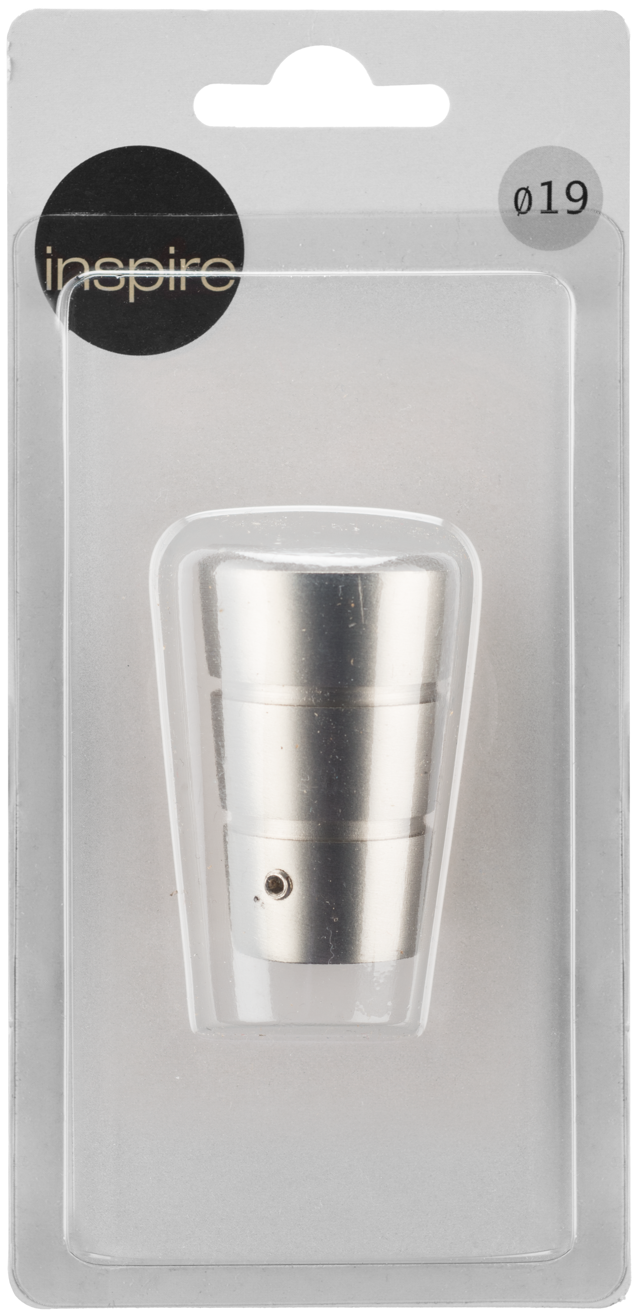 Końcówka do karnisza Walec chrom 19 mm Inspire - 2