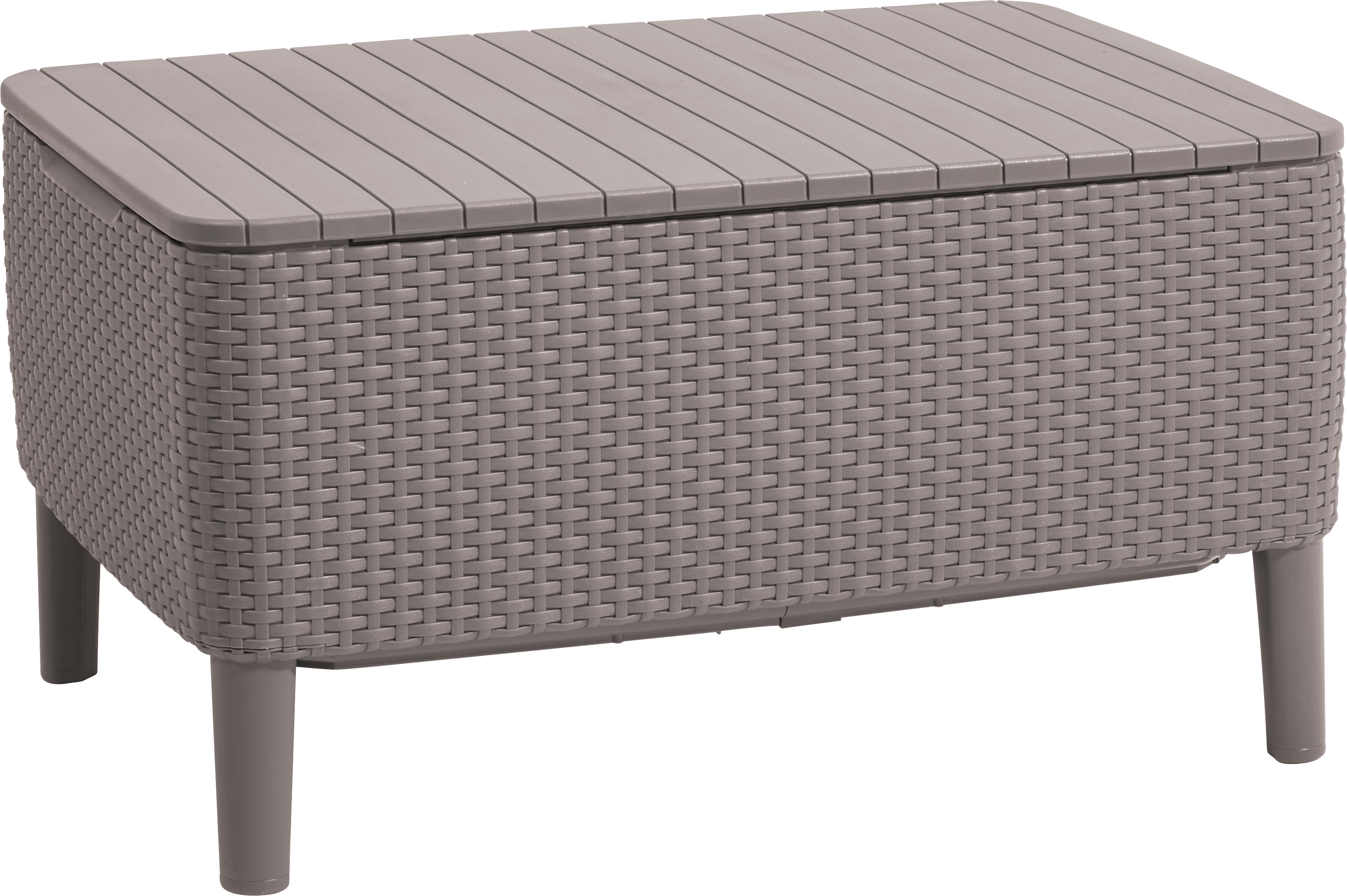 Stolik ogrodowy ze schowkiem Salemo 56x76 cm cappuccino Keter
