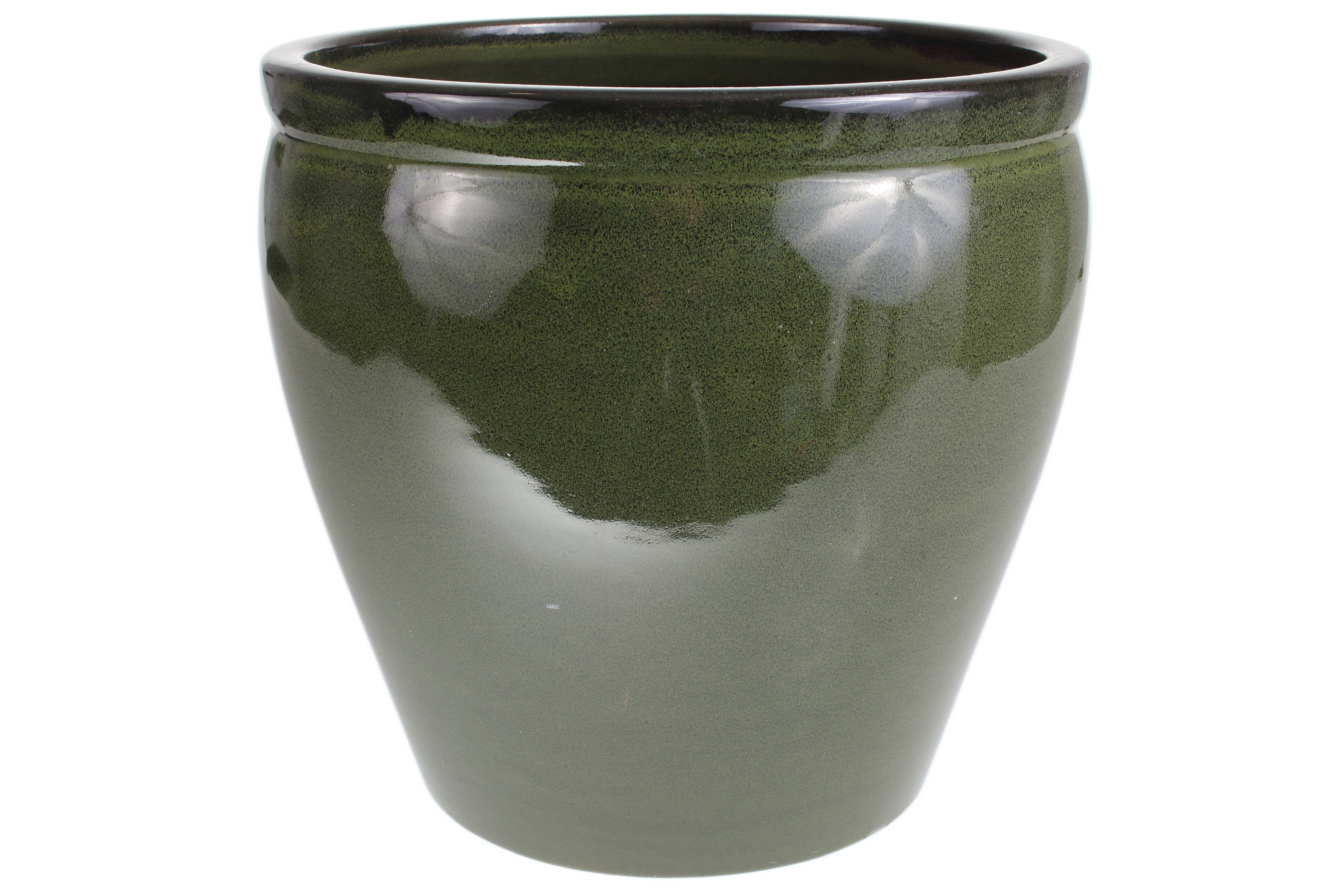 Donica szkliwiona śr.26 cm mrozoodporna zielona Cermax