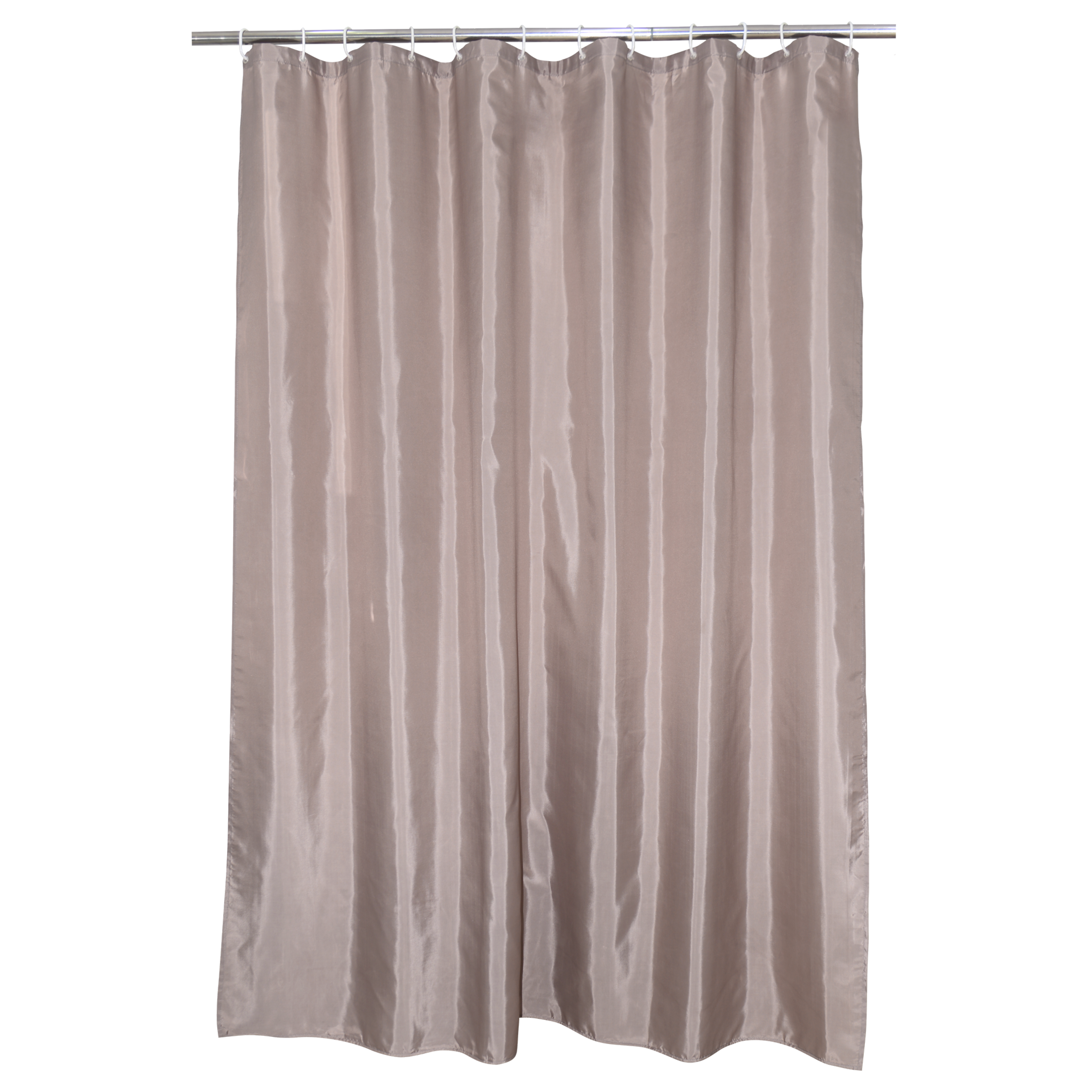 Cortina de baño happy marrón poliéster 180x200 cm