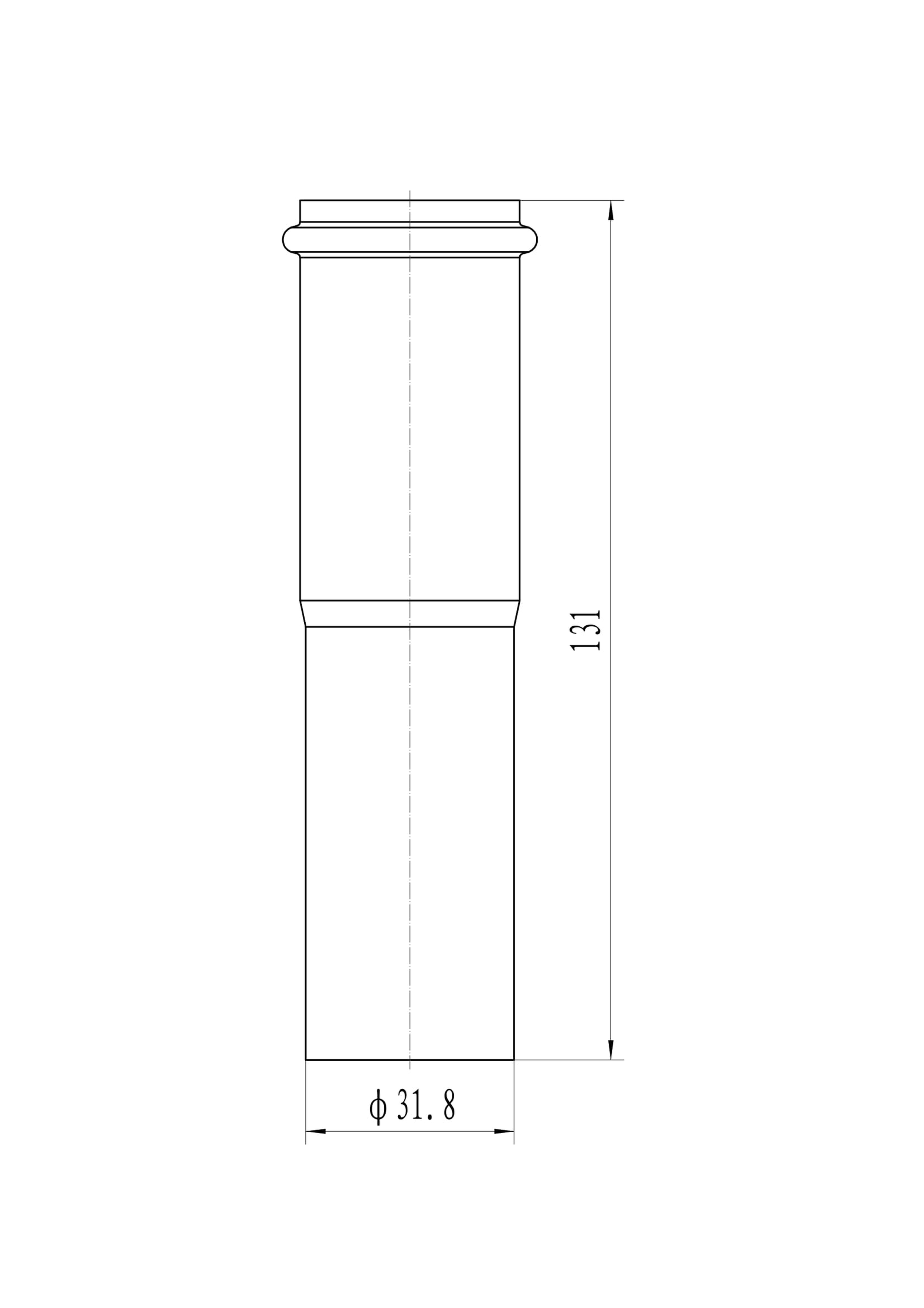 Przedłużka 130 x 32 mm chrom TYCNER - 2