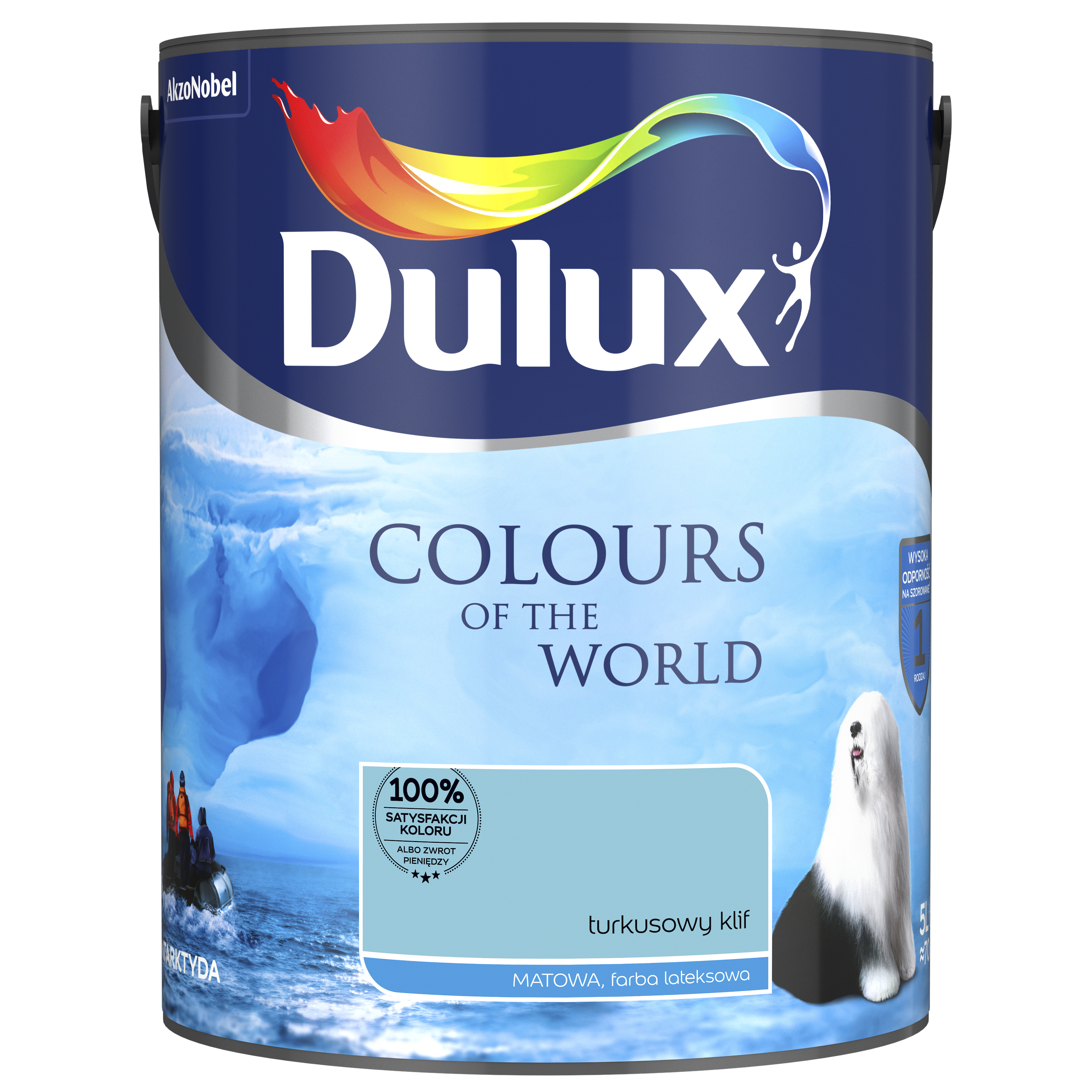 Farba Dulux Kolory świata Turkusowy klif 5 l