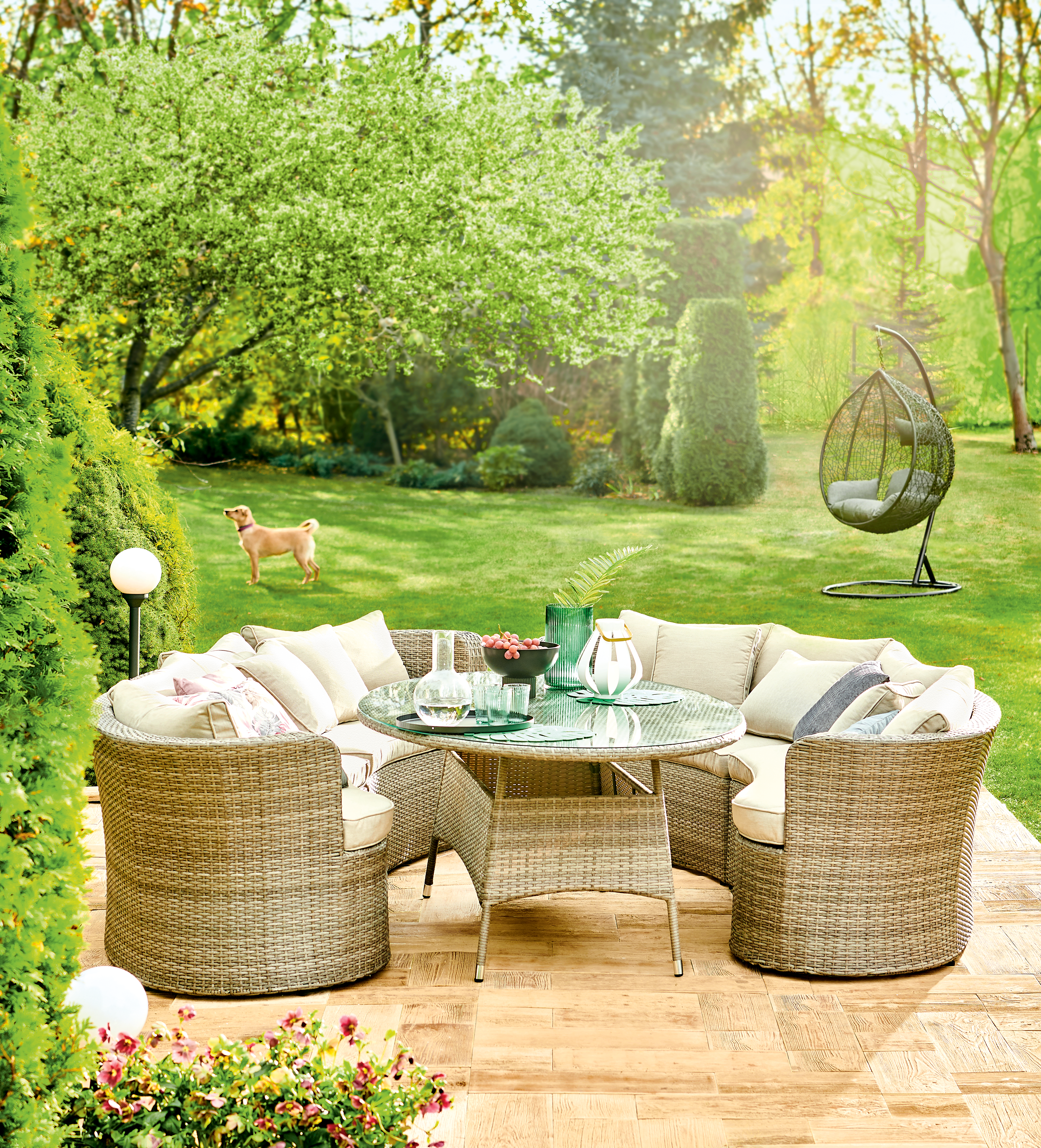 Lampa ogrodowa stojąca DIFF IP44 czarna E27 INSPIRE - 6