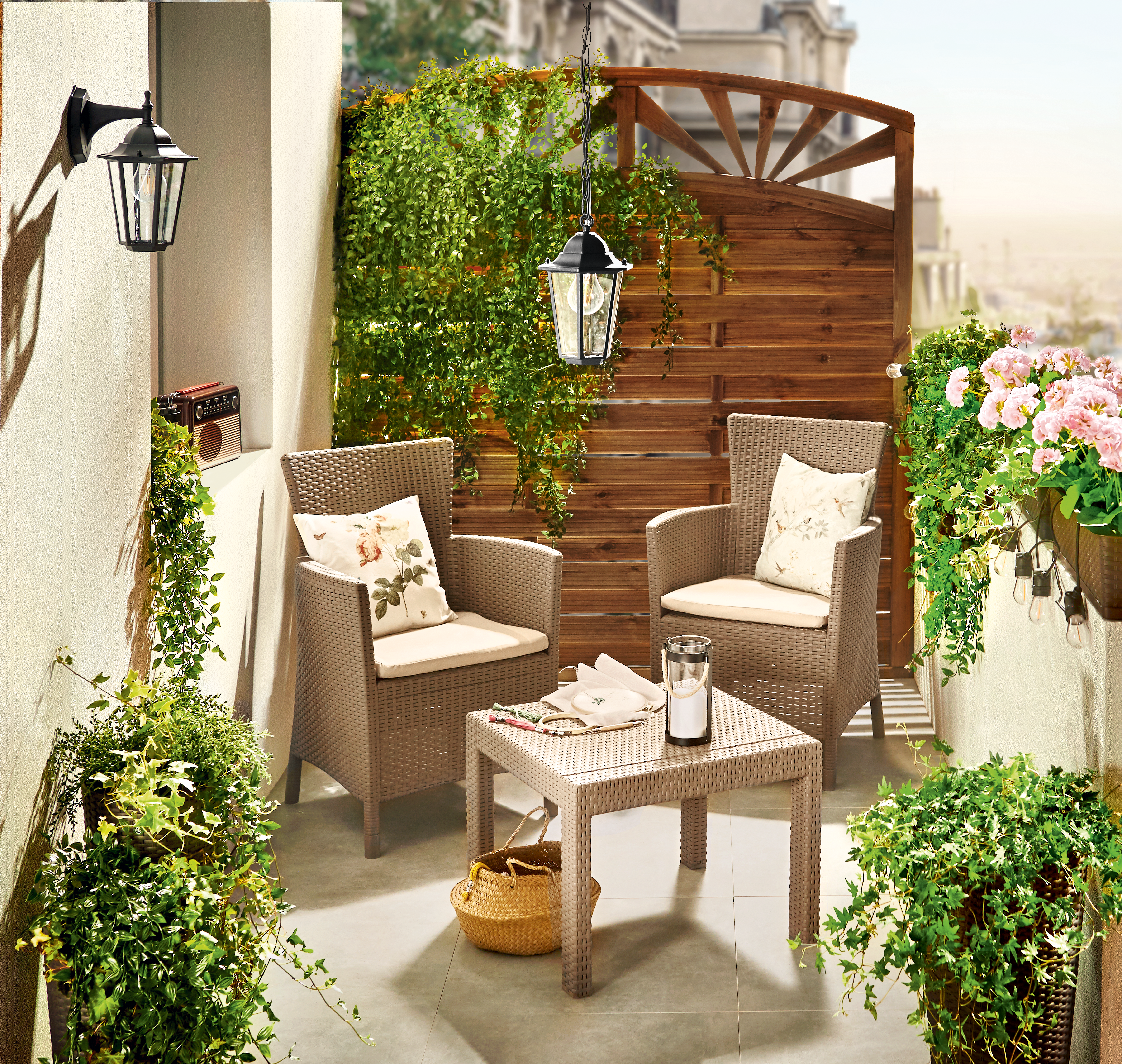 Kinkiet zewnętrzny LIGURIA IP43 czarny E27 POLUX - 3