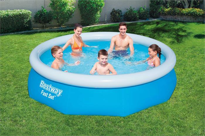 Piscina hinchable de PVC redonda de ø3,05x0.76 m con depuradora de cartucho BESTWAY - 6