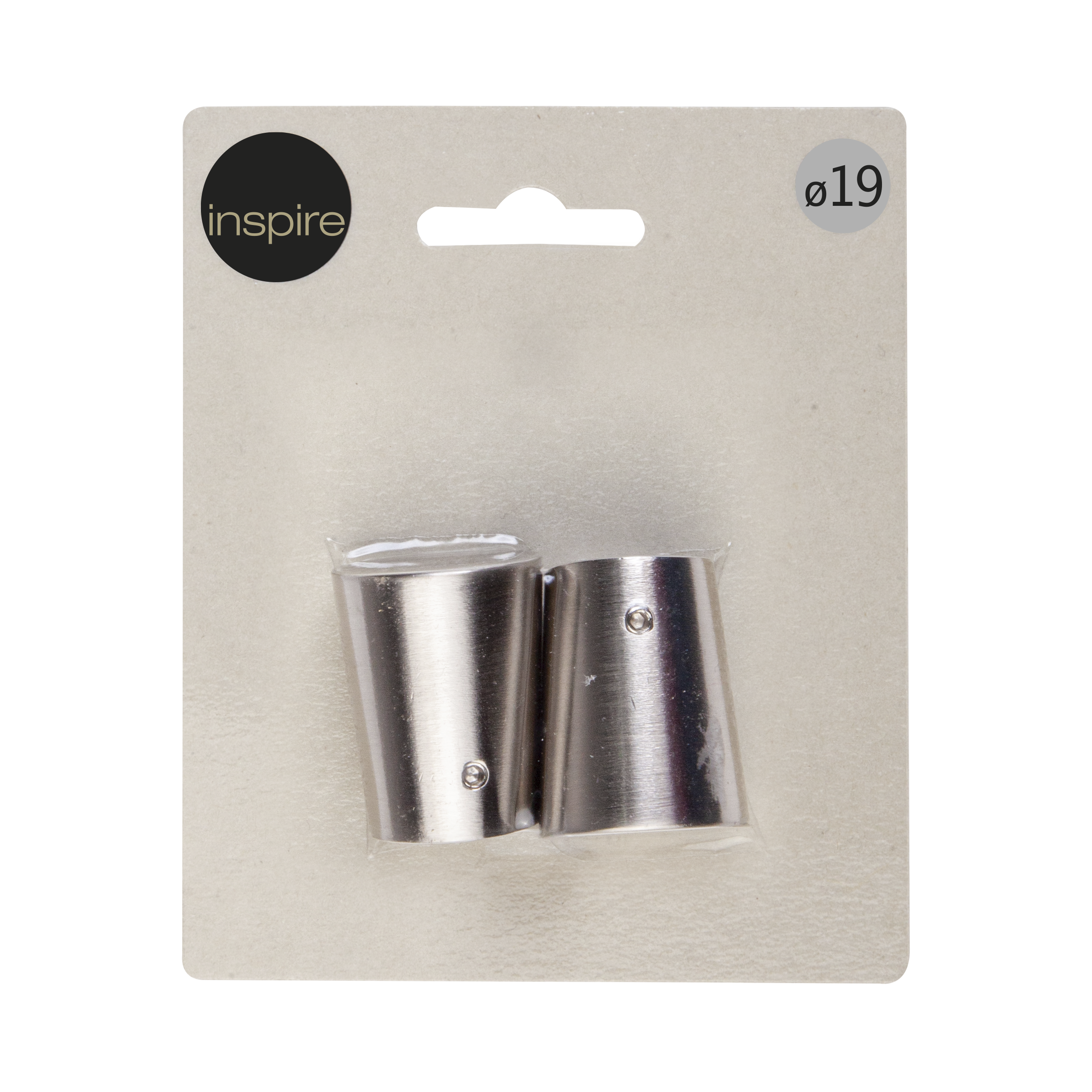 Końcówka do karnisza Kielich efekt stali 19 mm 2 szt. Inspire - 2