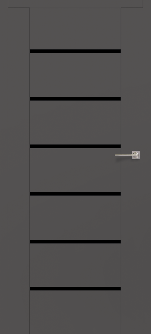 Drzwi wewnętrzne pokojowe bezprzylgowe Quanto Grafit mat 90 Lewe Voster