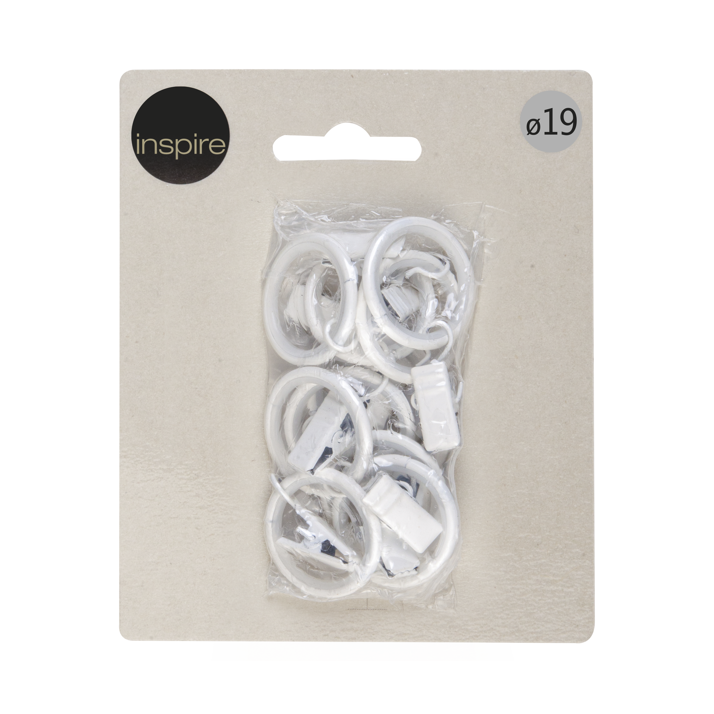 Kółka cichobieżne z żabkami biały mat 19 mm 10 szt. Inspire - 2