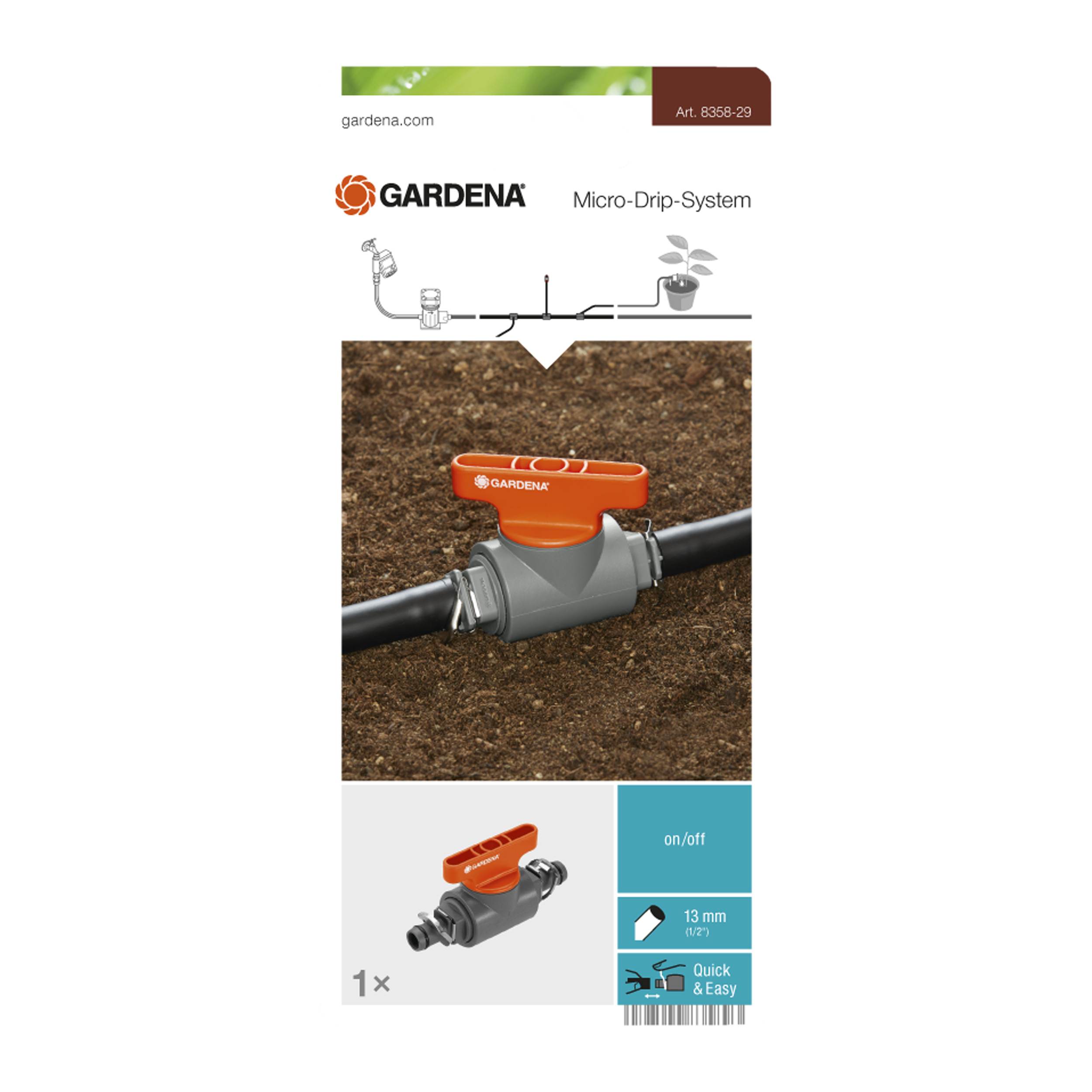 Robinet D'arrêt MM à Purge (1/2" - 15 X 21