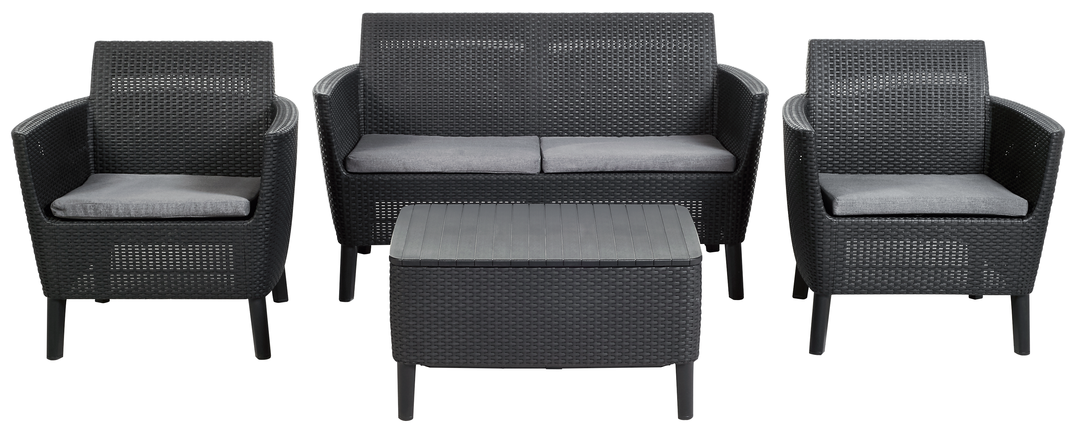 Stolik ogrodowy ze schowkiem Salemo 56x76 cm antracytowy Keter - 6