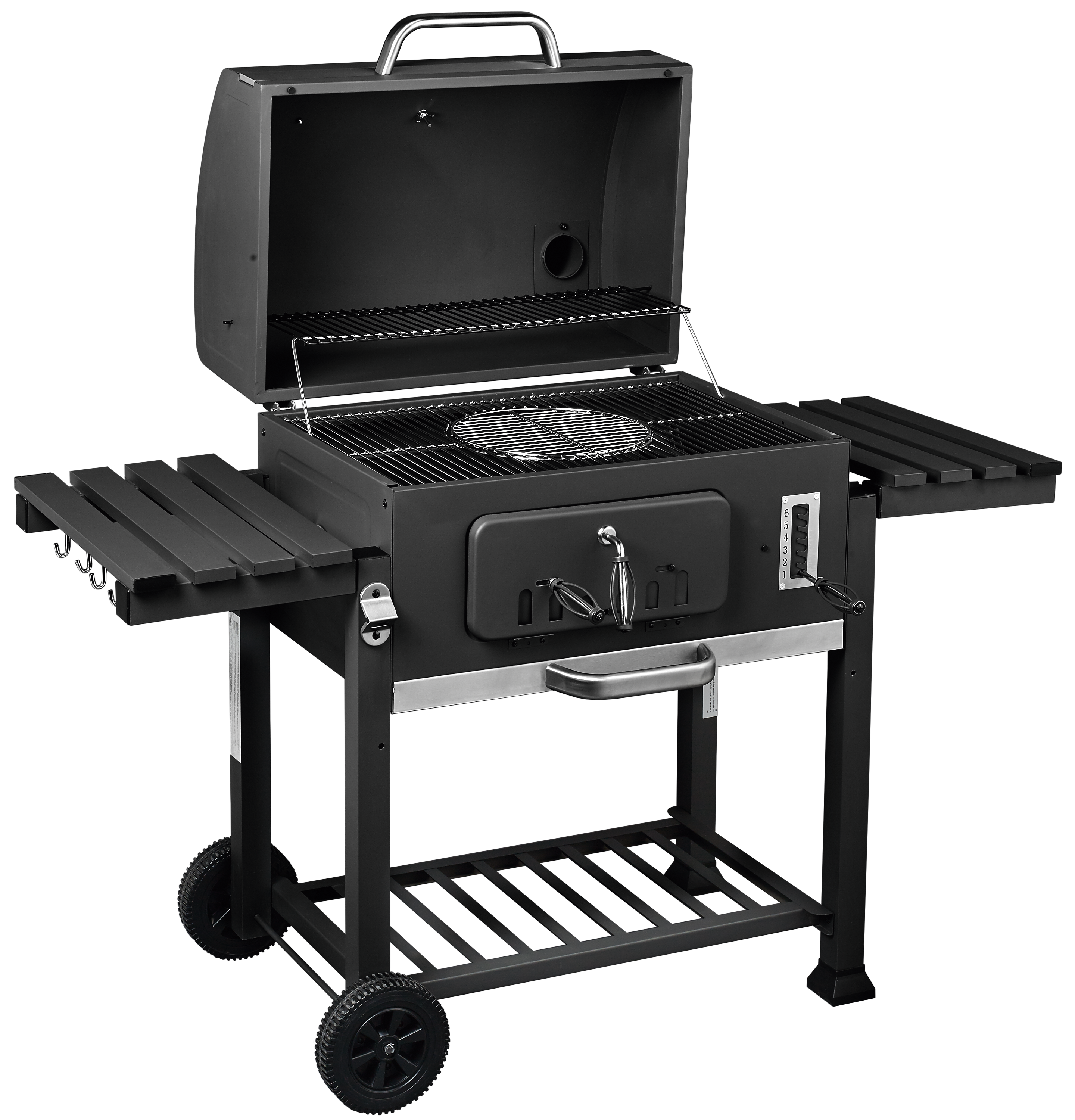 Grill węglowy XXL Angular z żeliwnym rusztem Activa - 2