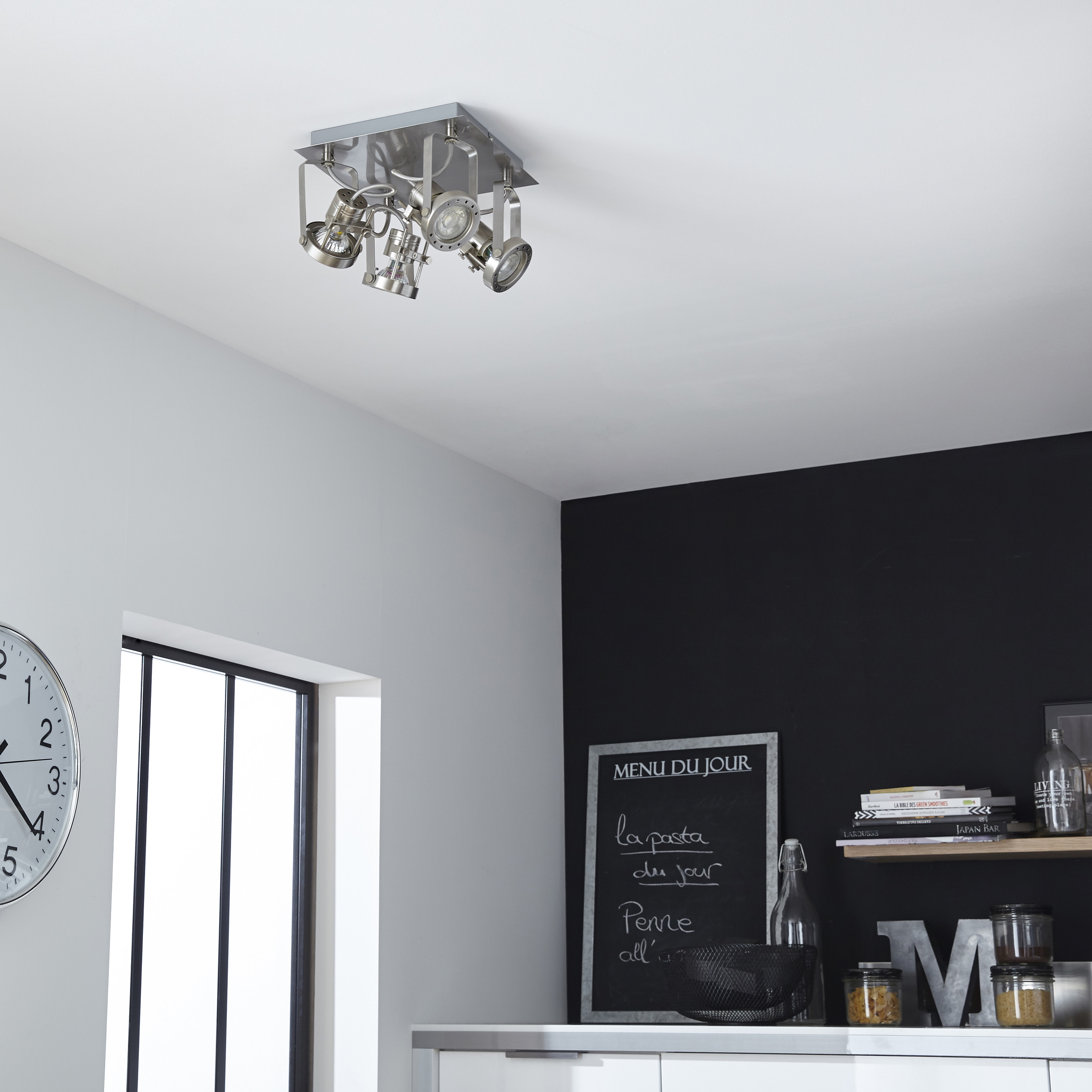 Plafon TECHNIC srebrna GU10 INSPIRE - 4