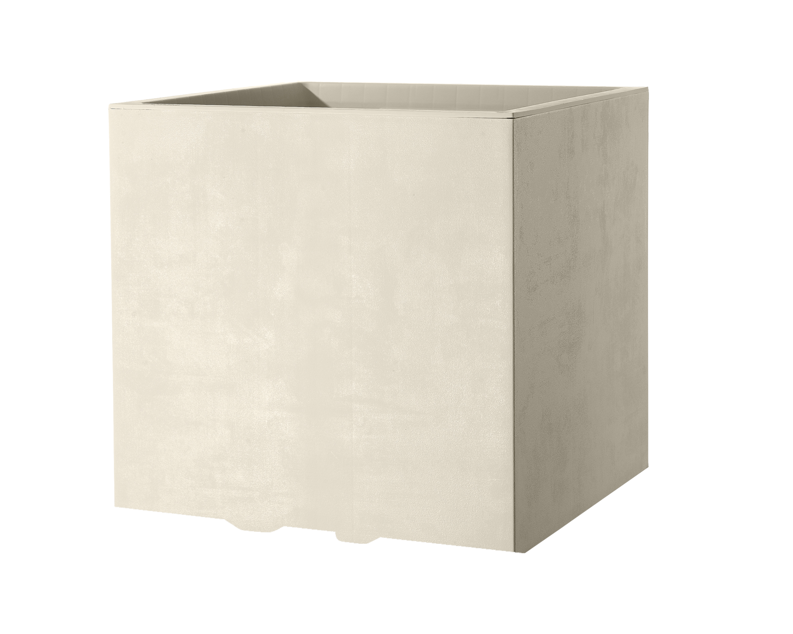 Maceta auto riego de plástico millennium ra perla blanco 25x25 cm