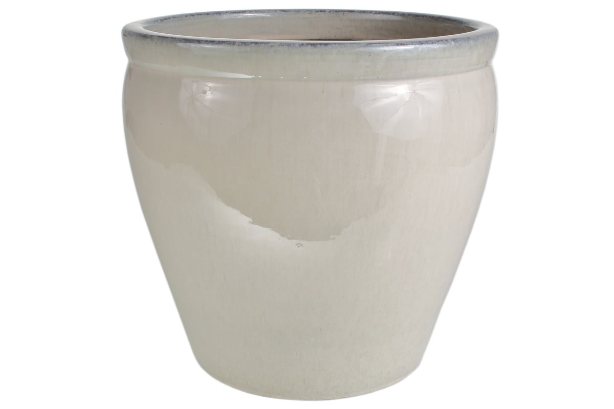Donica szkliwiona śr.26 cm mrozoodporna kremowa Cermax