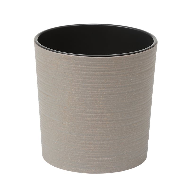 Donica plastikowa Malwa śr.25 cm szara Lamela