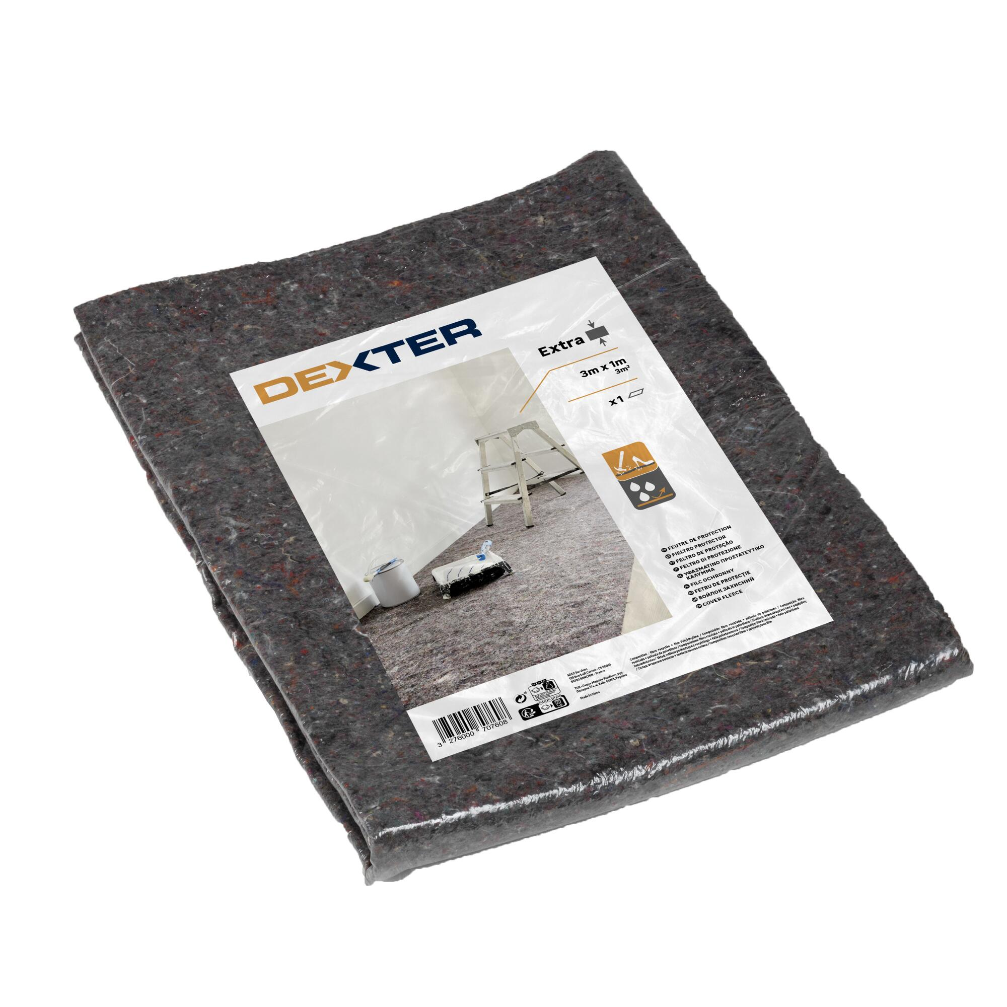 Fieltro de protección para suelos dexter 3mx1m