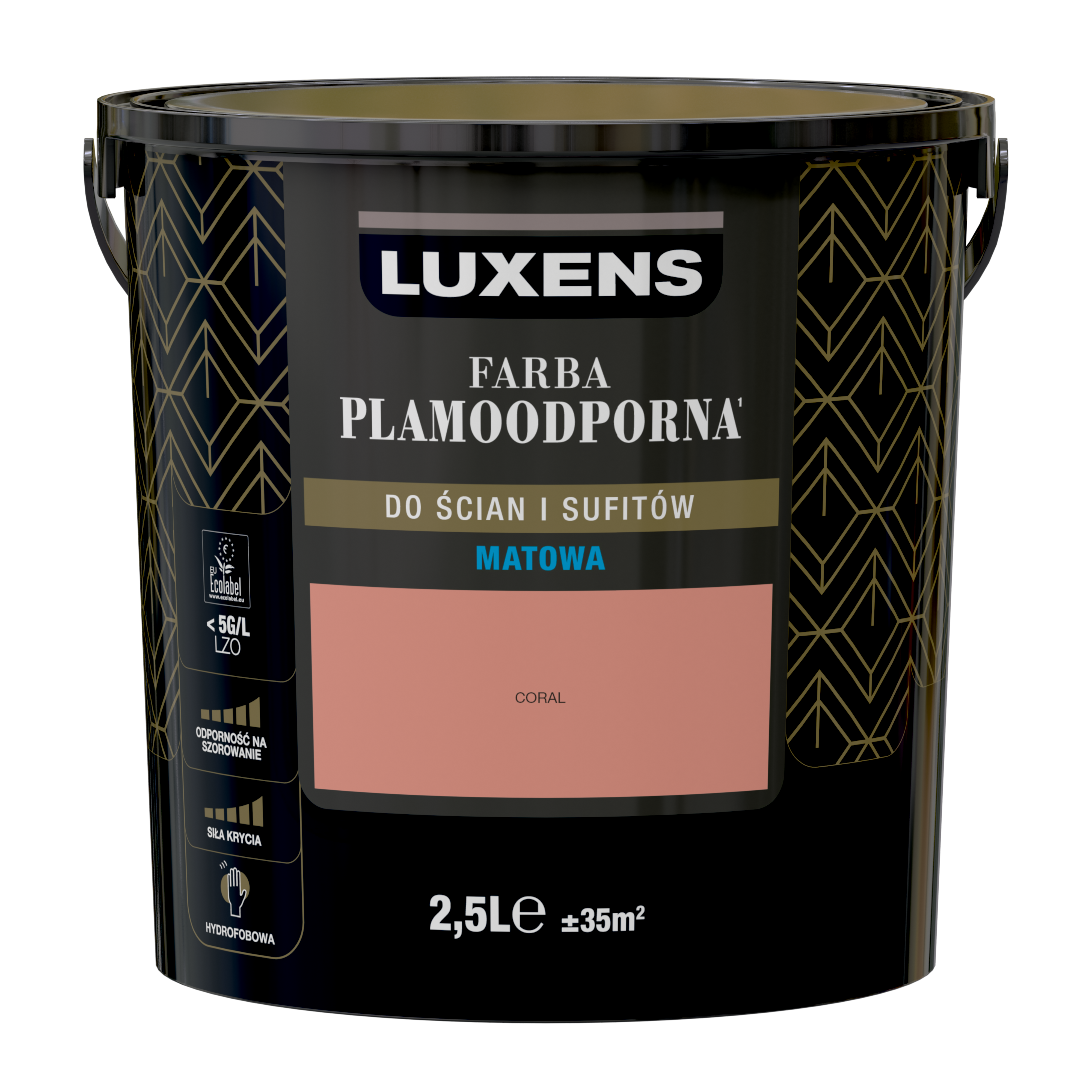 Farba Luxens Plamoodporna Coral 2.5 l