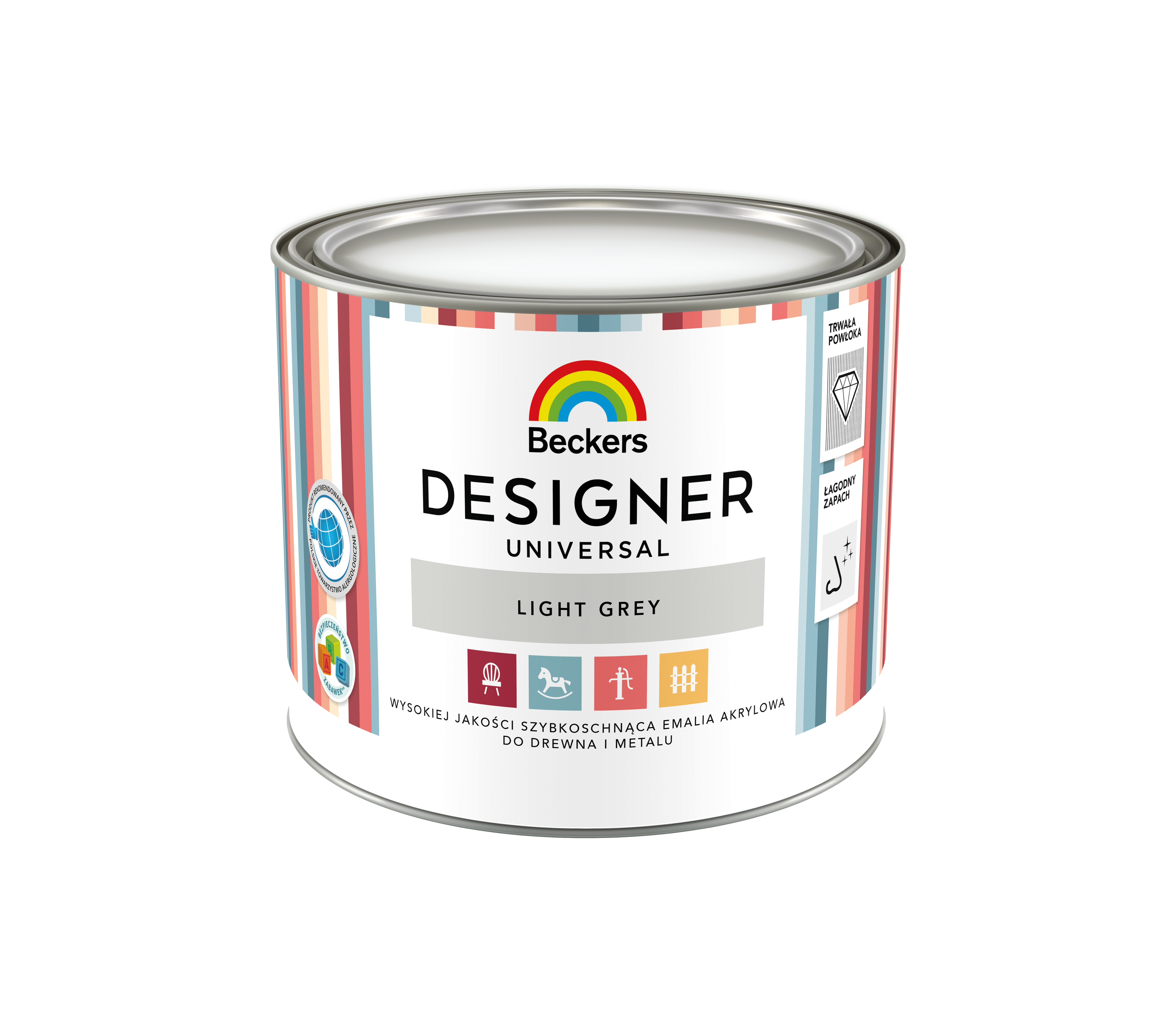 Emalia DESIGNER UNIVERSAL 0.5 l Light Grey BECKERS