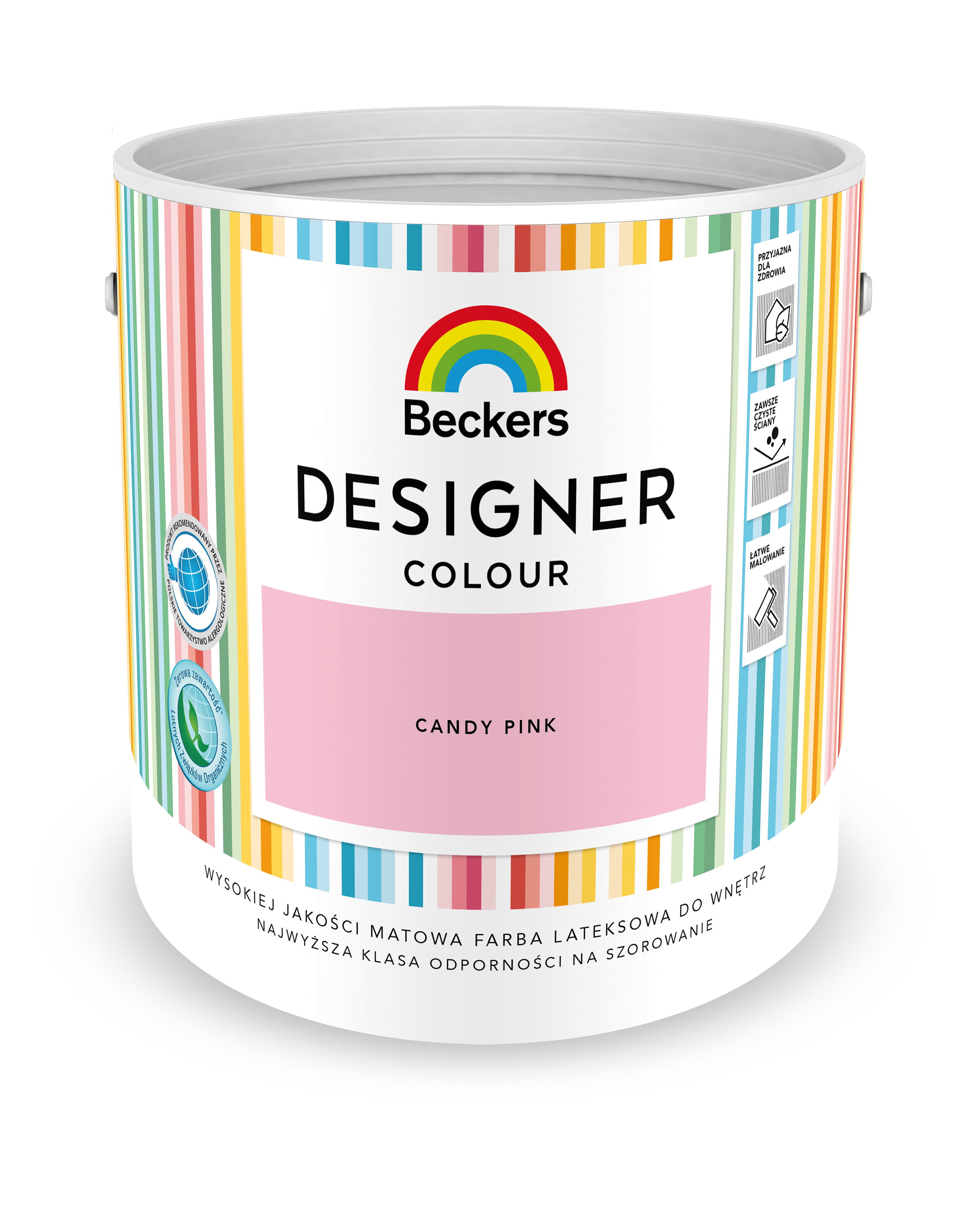 Farba wewnętrzna Beckers Designer Colour Candy Pink 2.5 l - 3