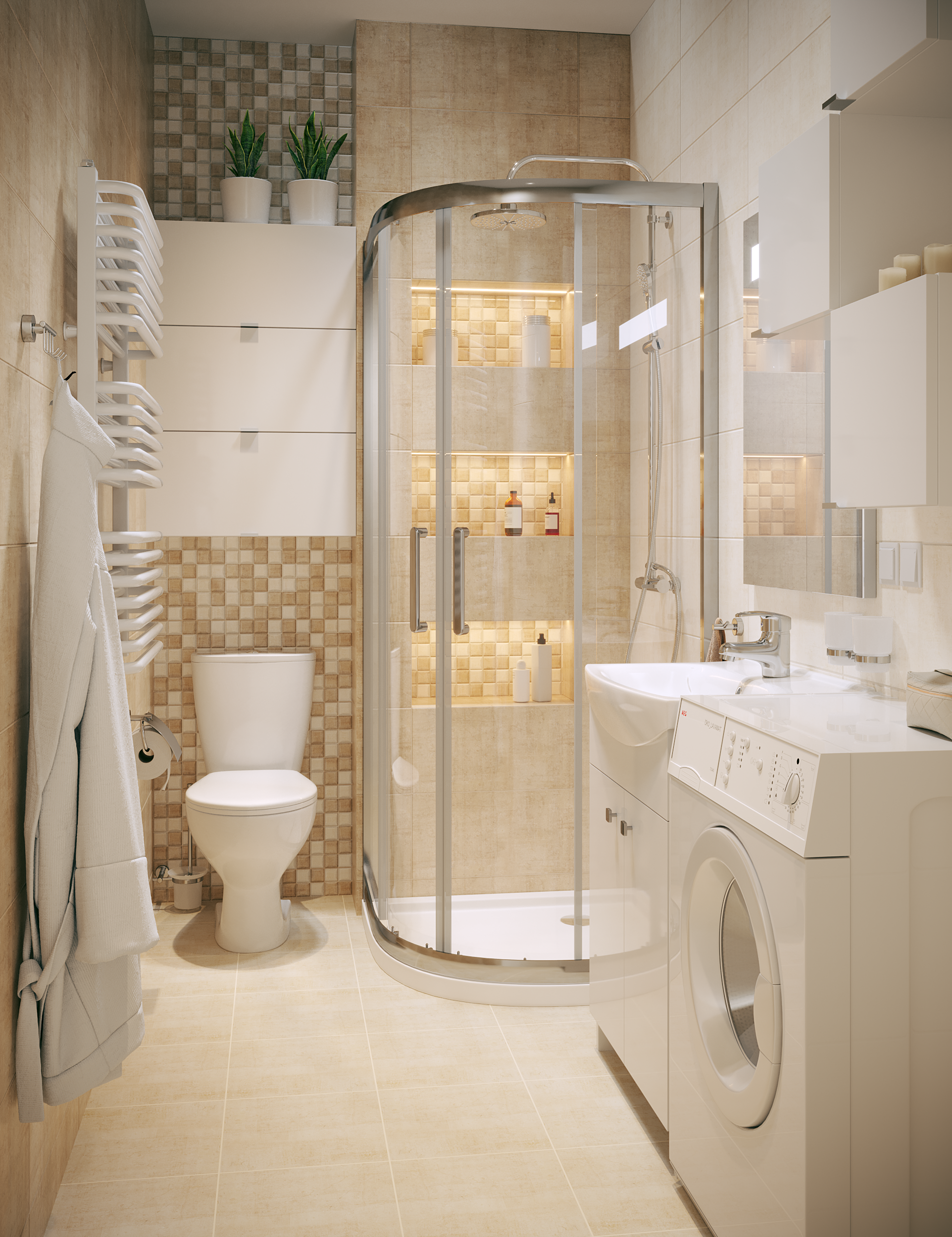 Bateria umywalkowa chrom K/aut Inari Sensea - 10