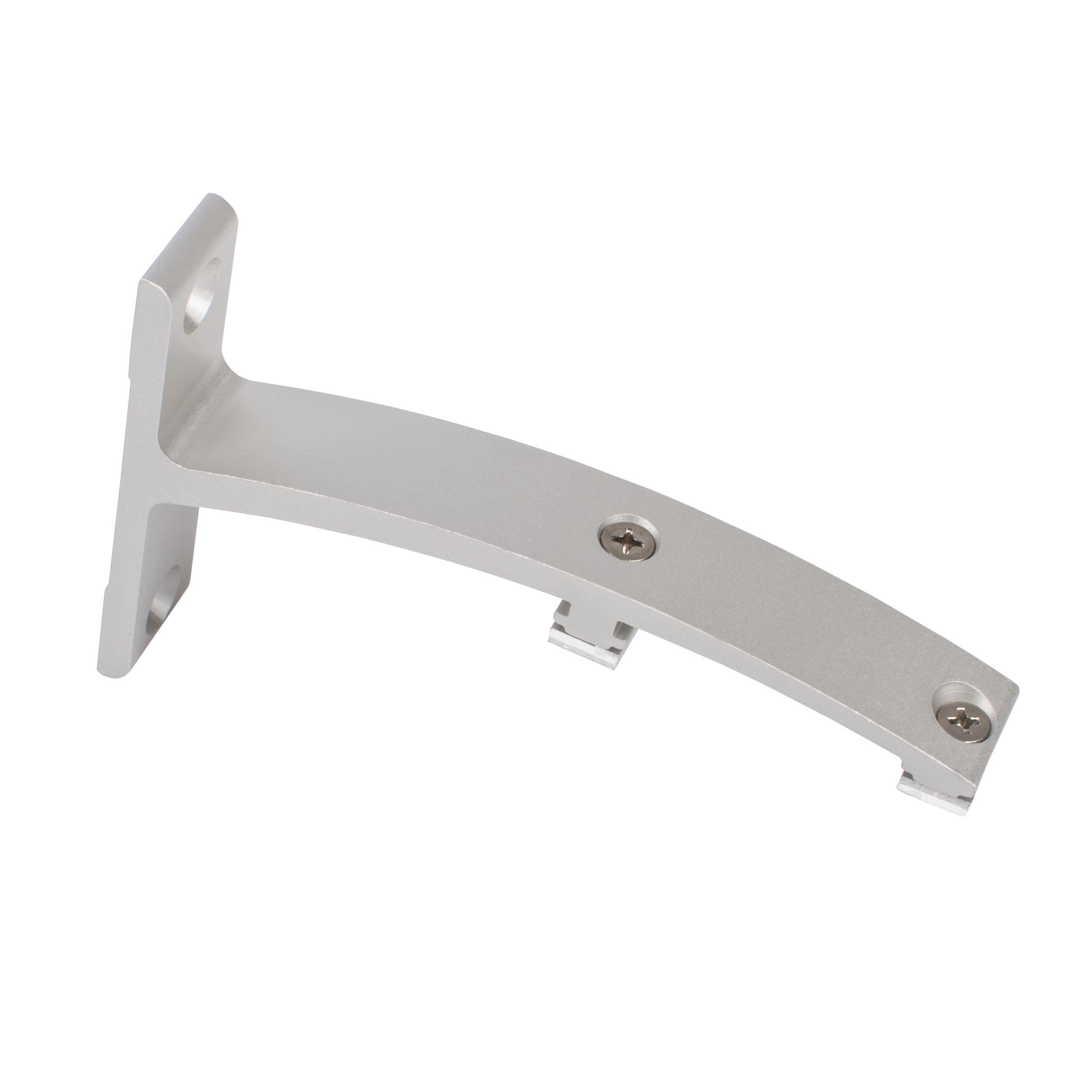 Wspornik podwójny do profilu aluminiowego 12 cm srebrny