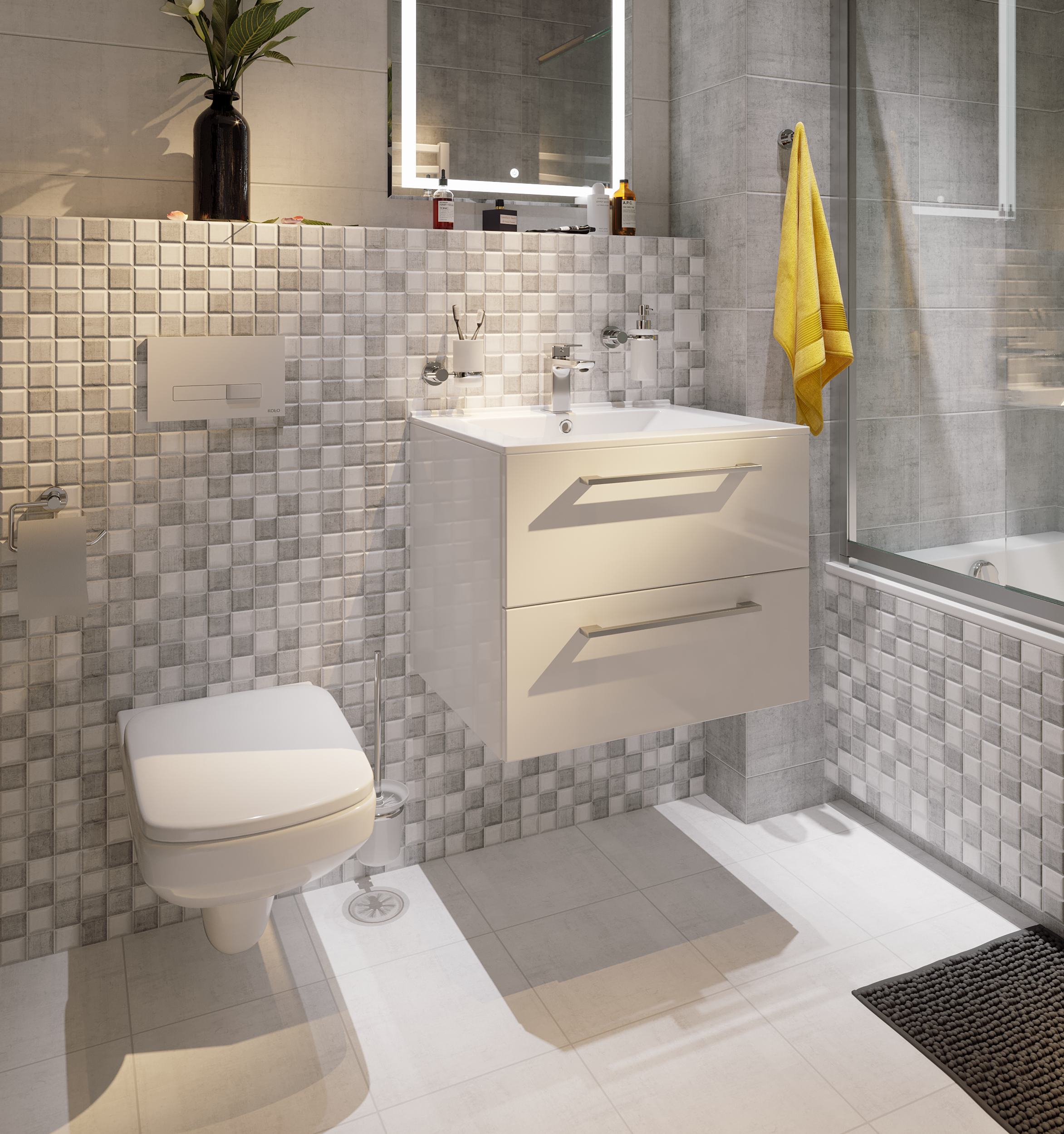 Wanna prostokątna Square 160 x 75 Sensea - 11