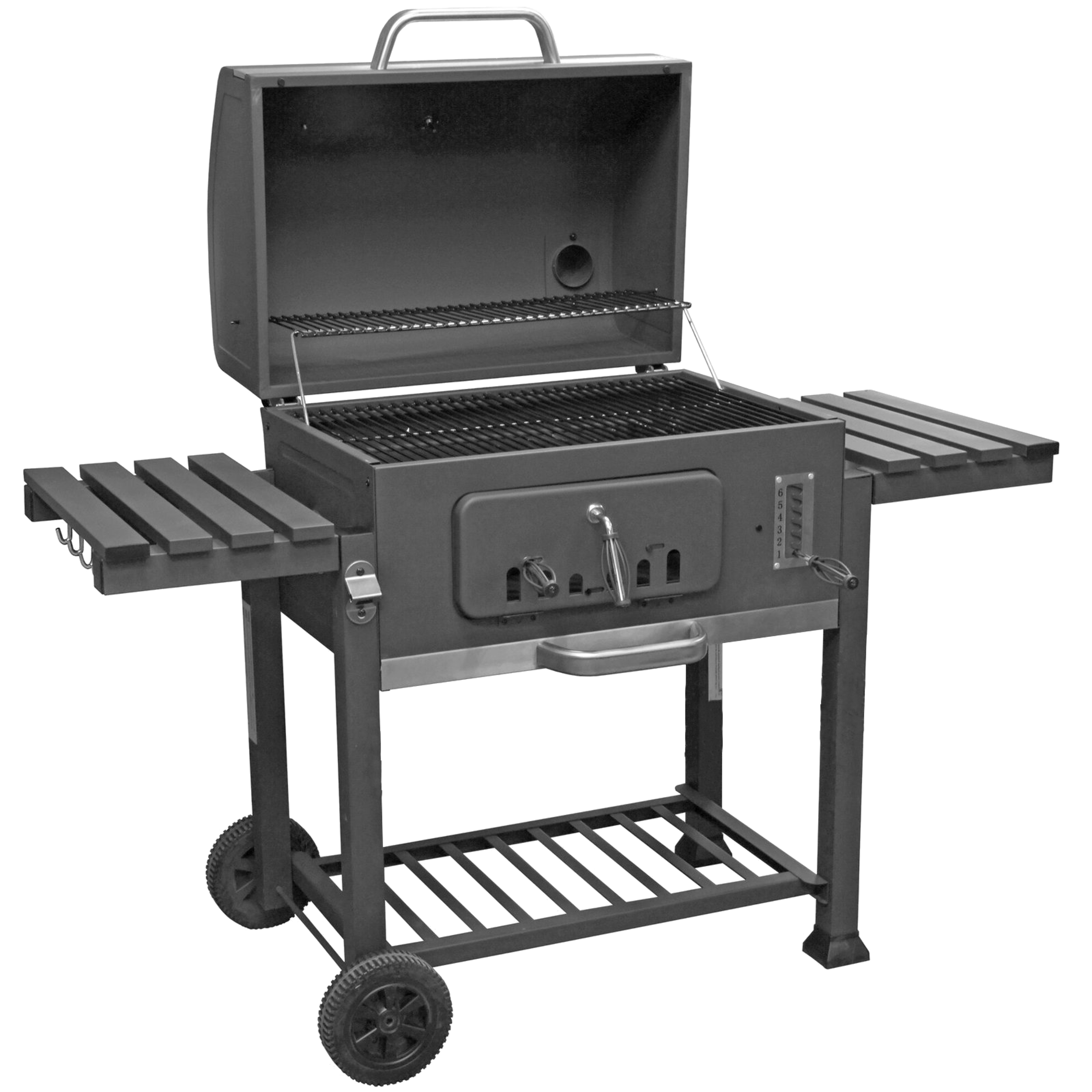 Grill węglowy XXL Angular z żeliwnym rusztem Activa