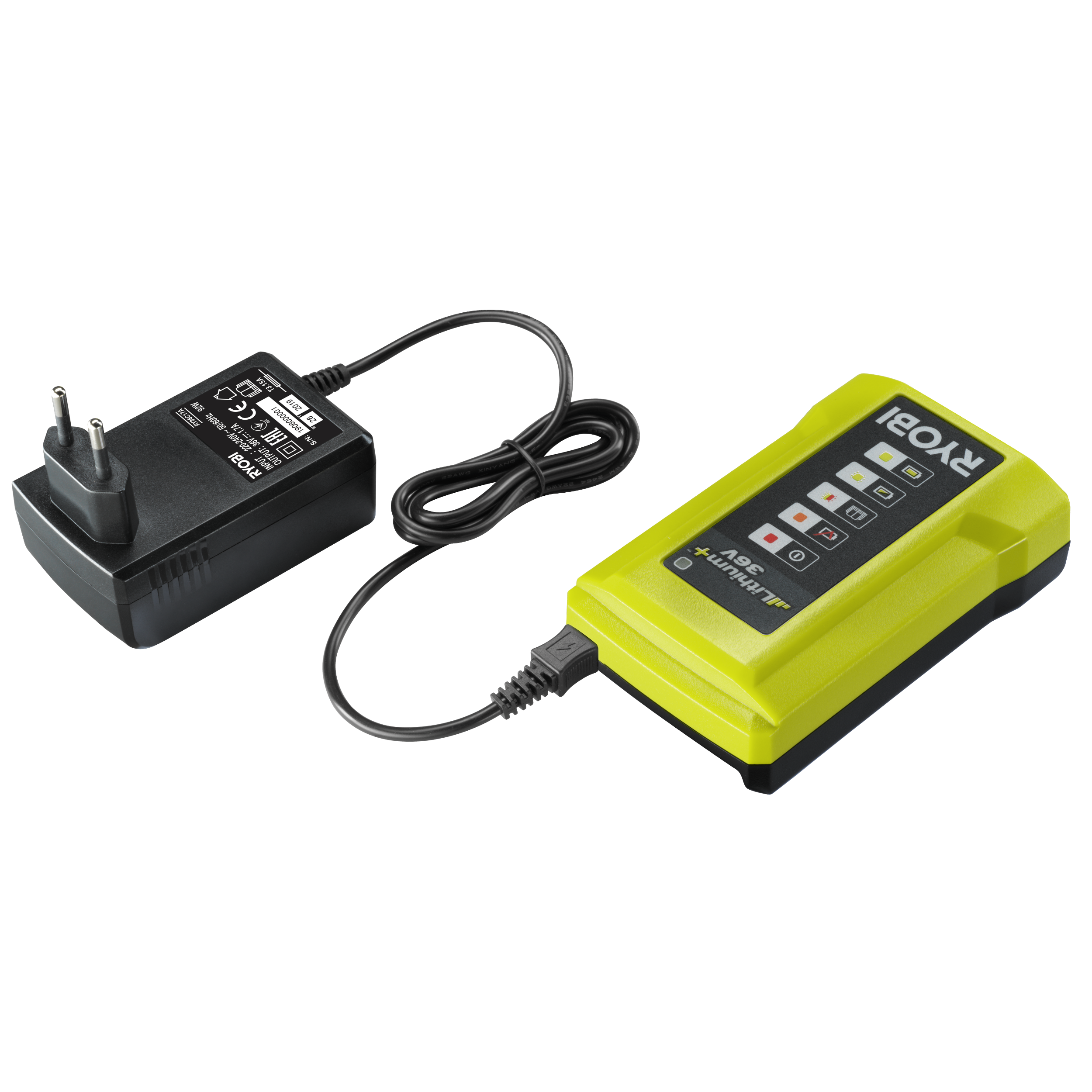 Cargador para batería ryobi de 36v y 2a