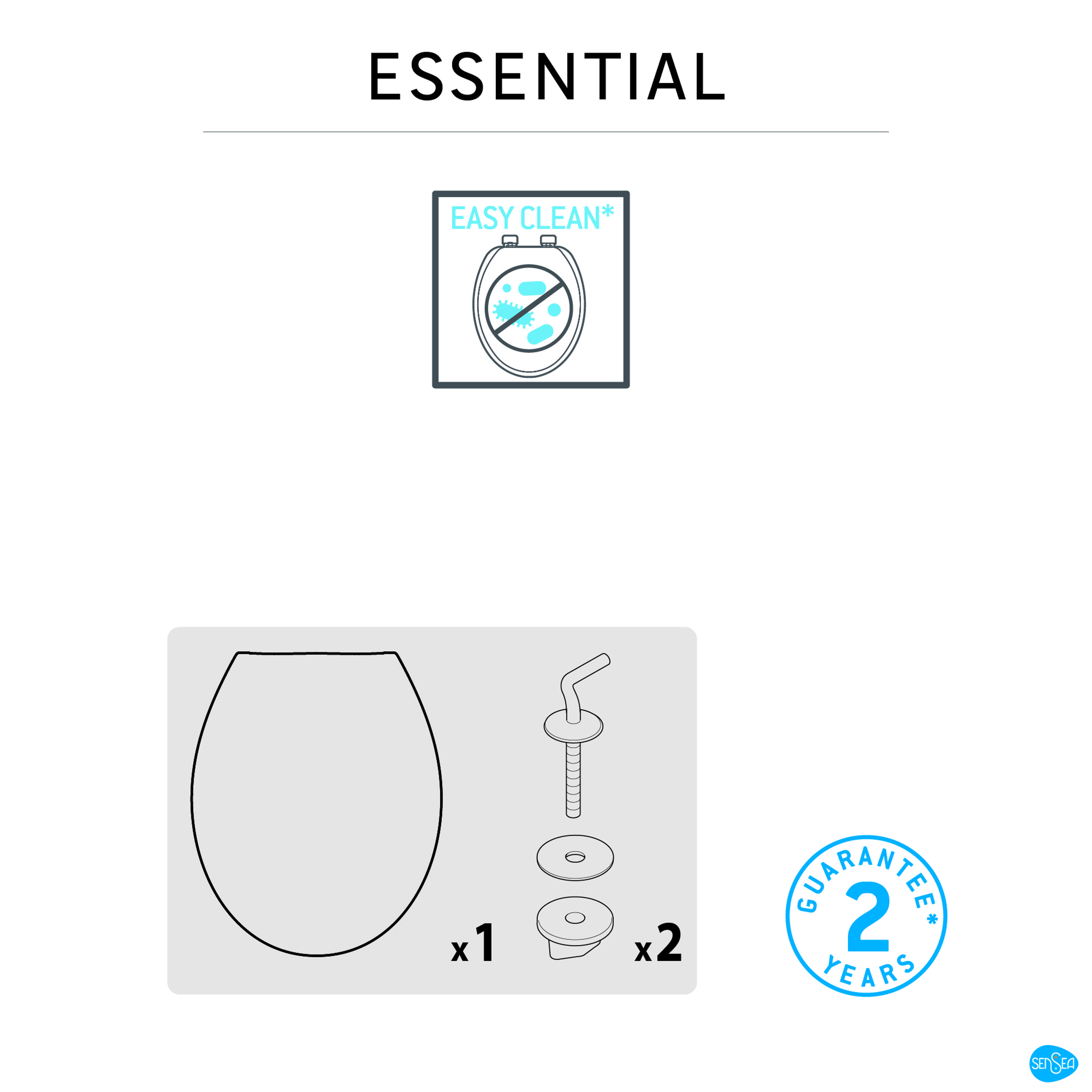 Deska sedesowa ESSENTIAL SENSEA - 9