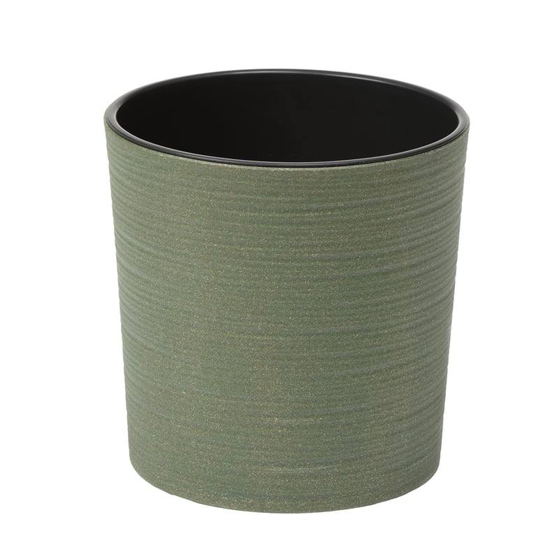 Donica plastikowa Malwa śr.25 cm zielona Lamela