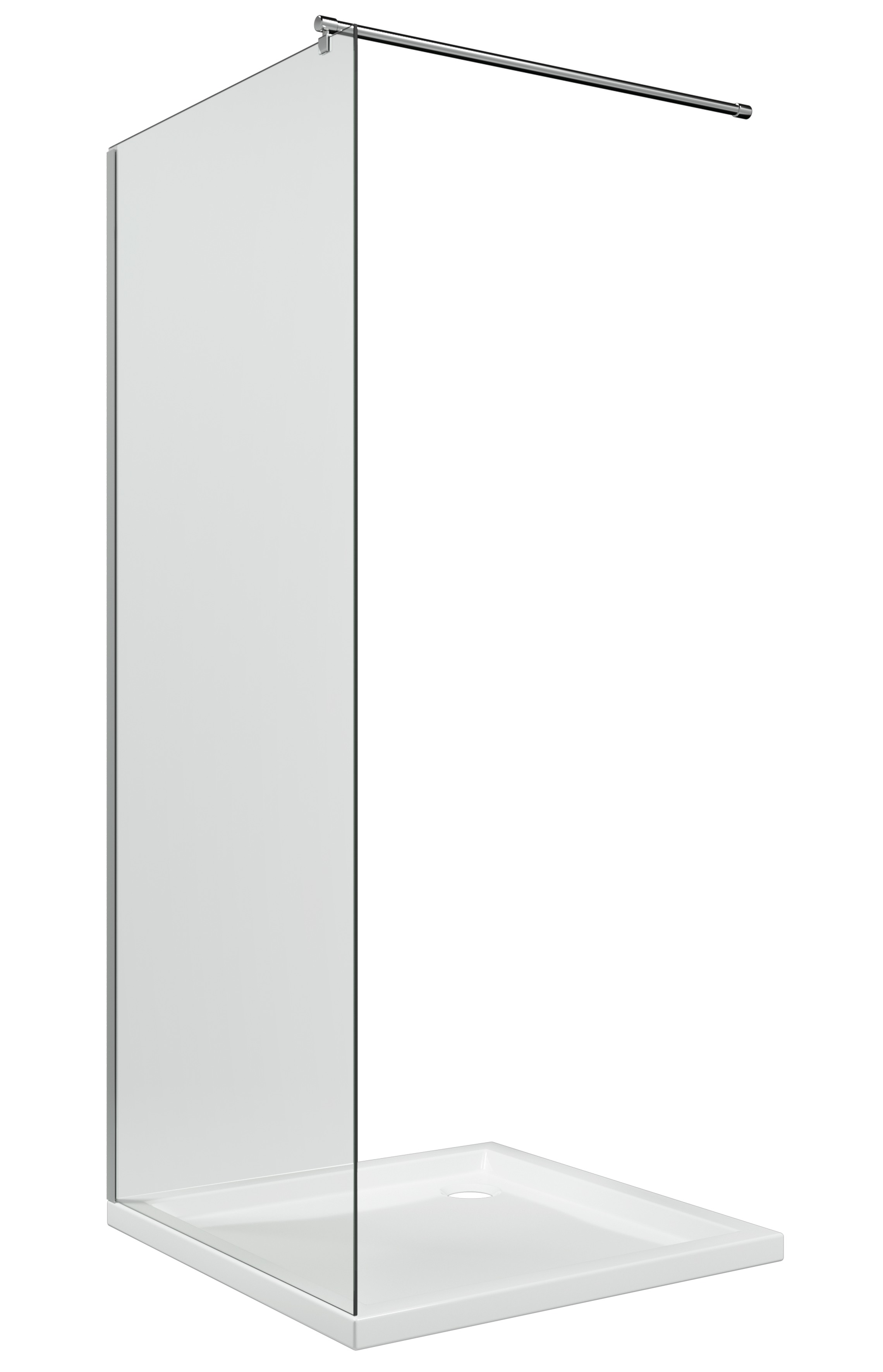 Kabina Walk-in Easy In 90x200 transparentna profil chromowany Sea-Horse - 9