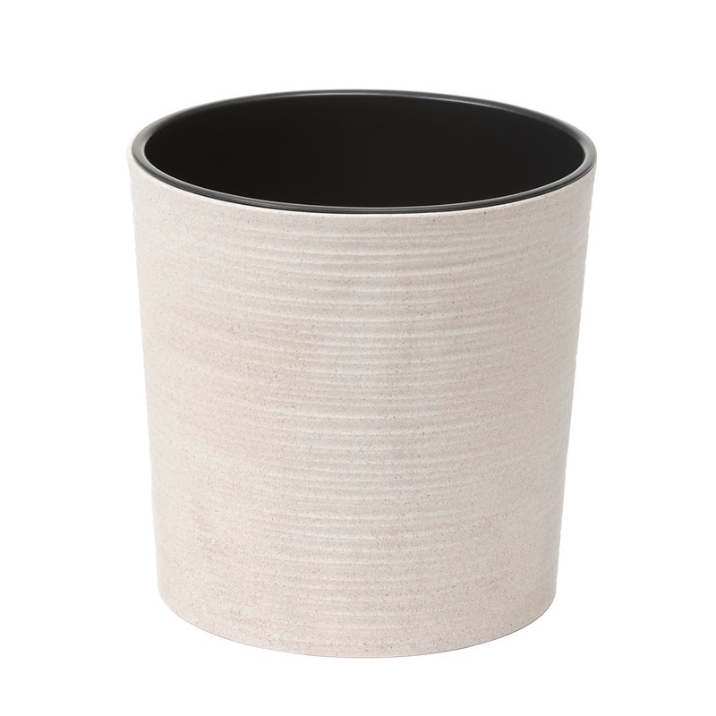 Donica plastikowa Malwa śr.19 cm biała Lamela