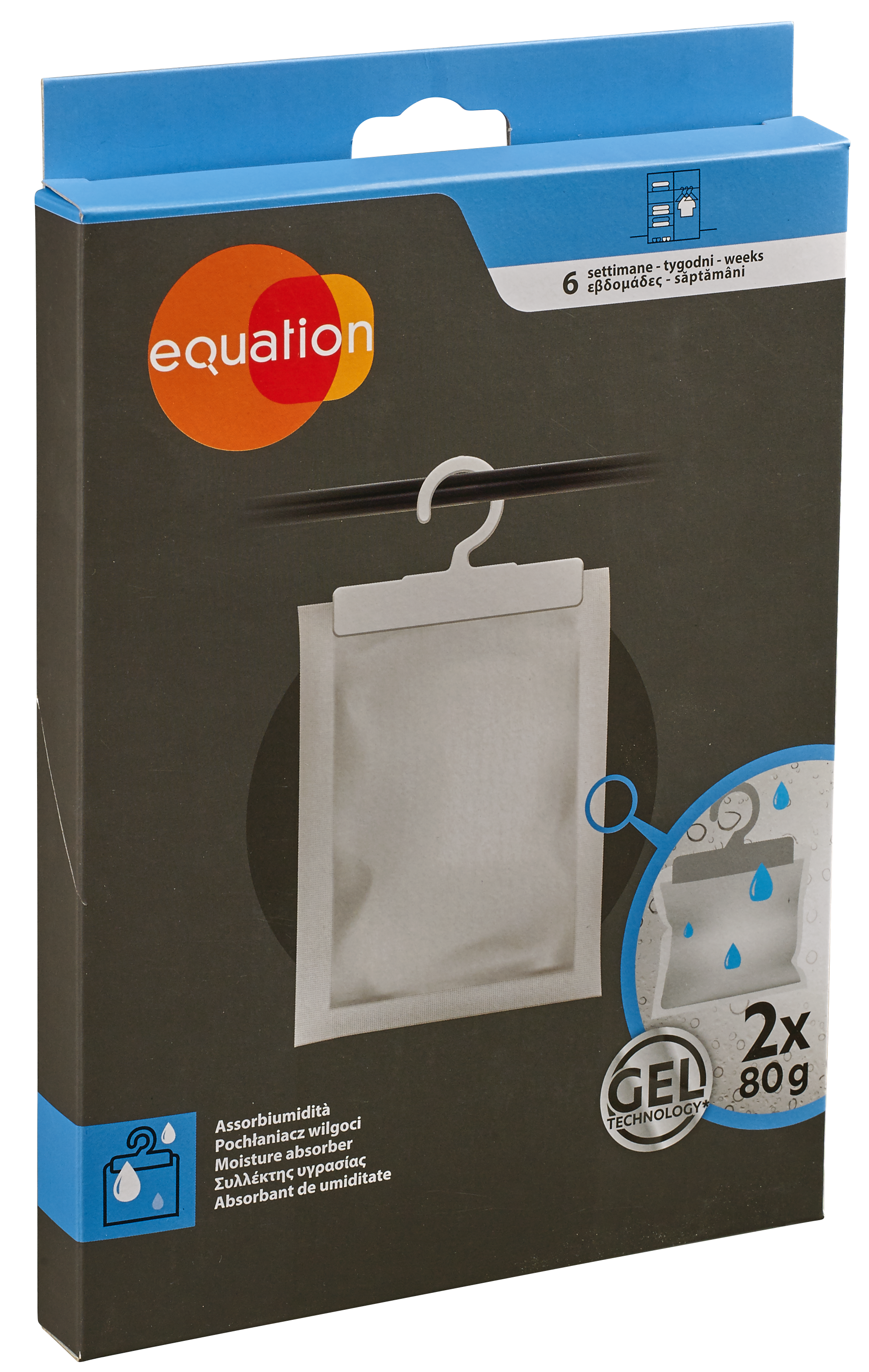 Pochłaniacz wilgoci 2 x 80 g neutralny EQUATION
