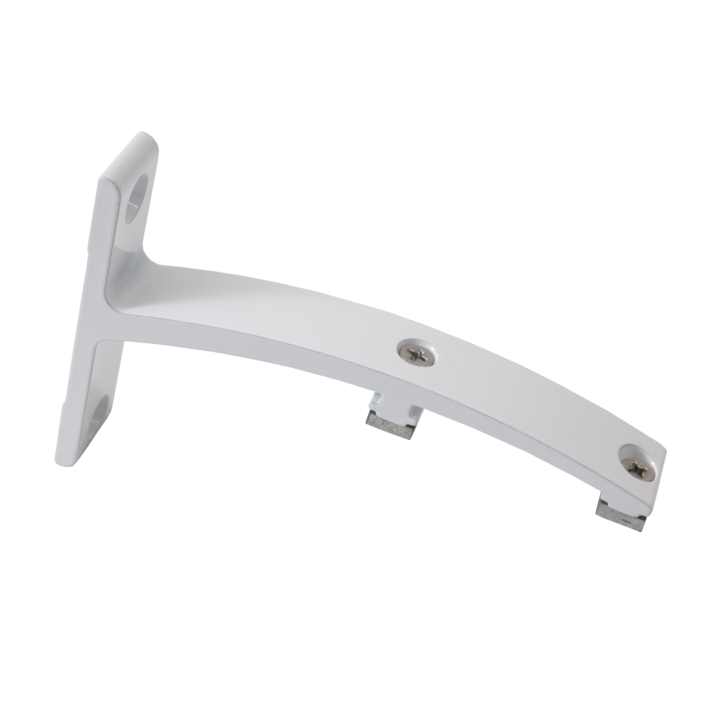 Wspornik podwójny do profilu aluminiowego 12 cm biały