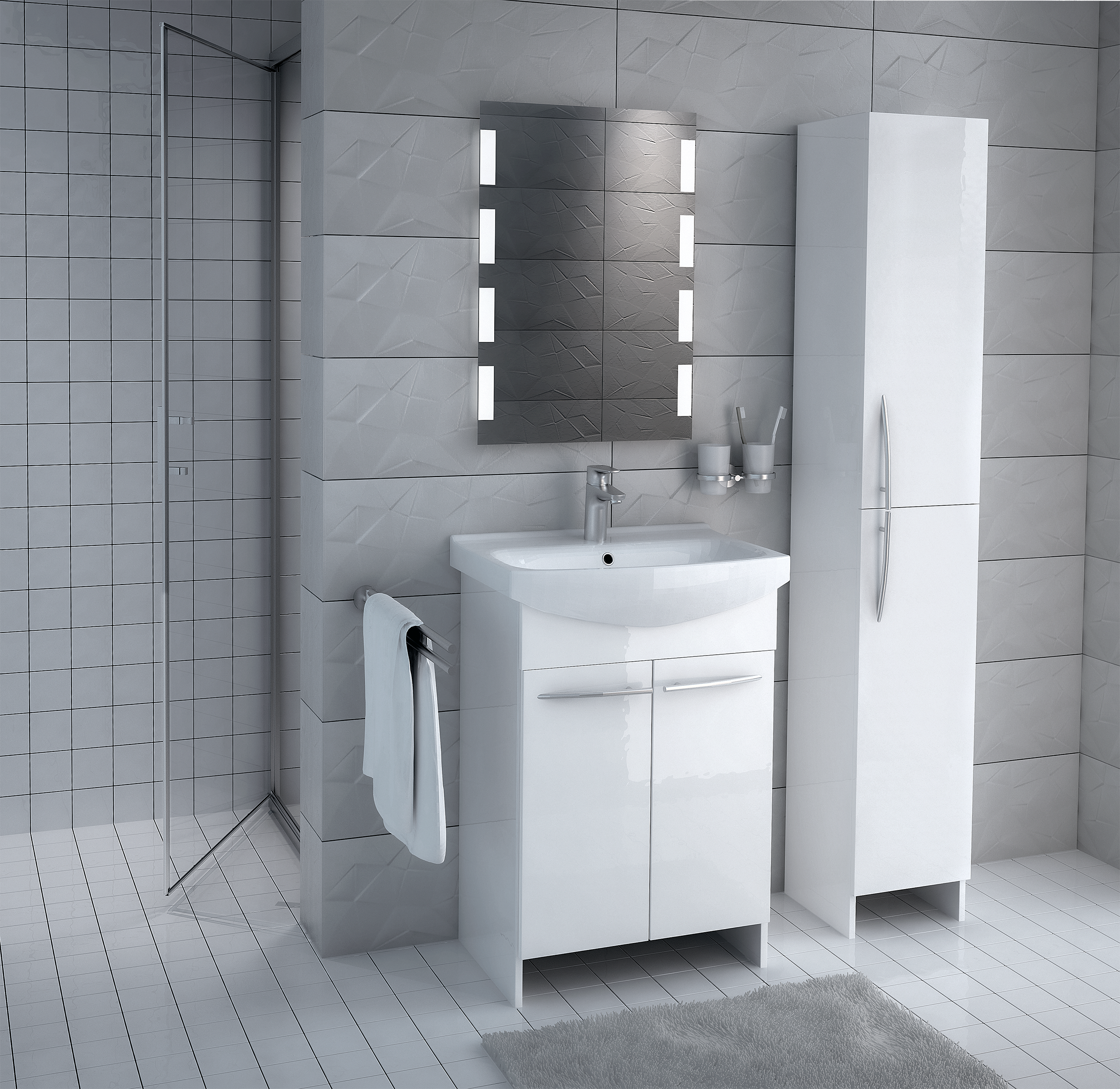 Lustro z wbudowanym oświetleniem IKAR 50 x 70 VENTI - 19