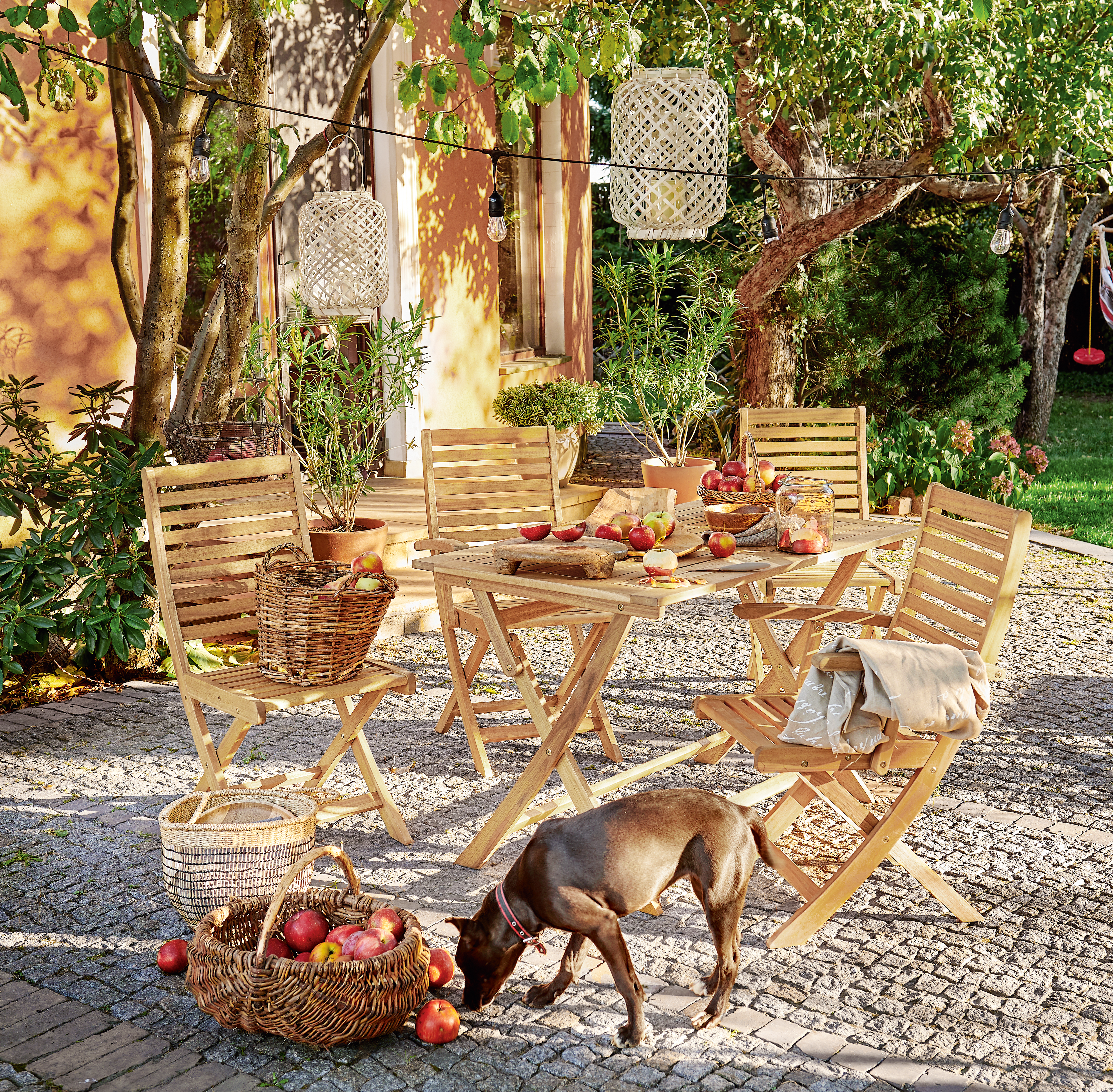 Mesa de madeira NATERIAL SOLIS ORIGAMI 114X70CM ACACIA - 4